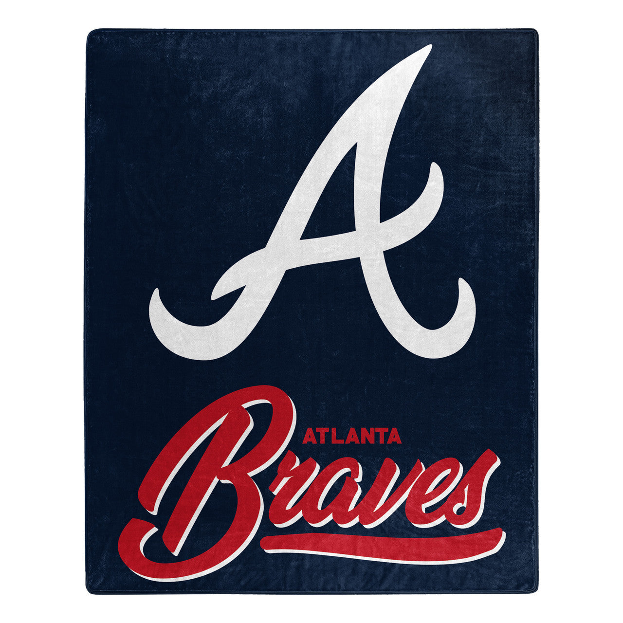 Atlanta Braves Blanket 50x60 Raschel Signature Design - Sports Collectibles, Sports Memorabilia, Sports Fan Shop, Sports Gifts