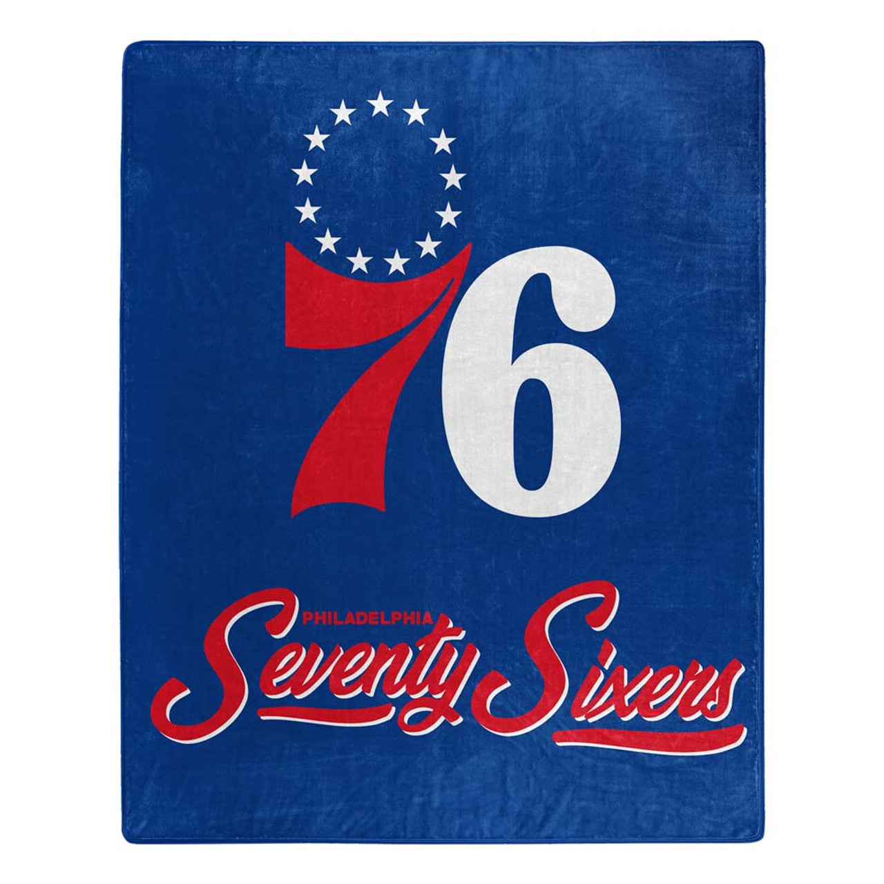 Philadelphia 76ers Blanket 50x60 Raschel Signature Design - Sports Collectibles, Sports Memorabilia, Sports Fan Shop, Sports Gifts