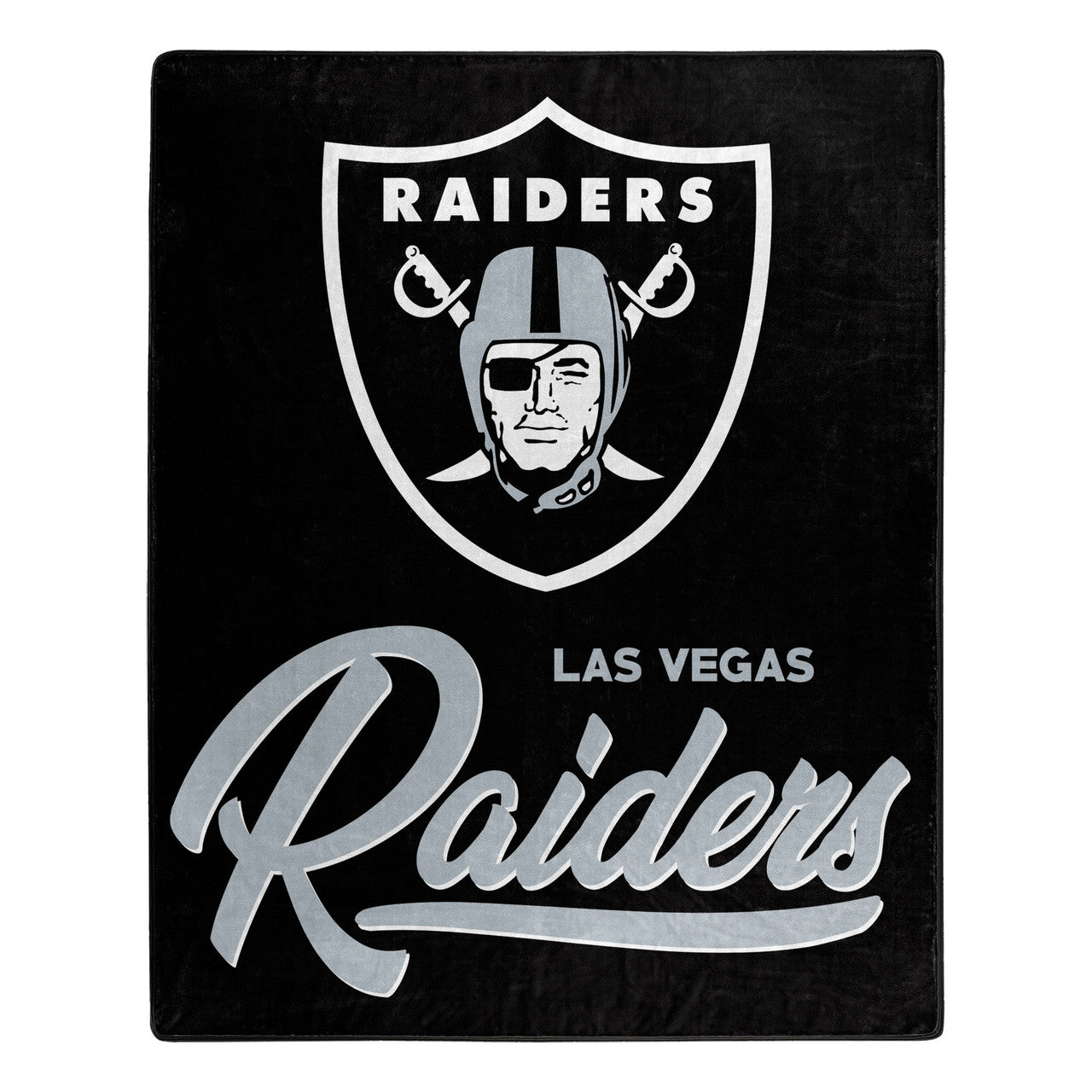 Las Vegas Raiders Blanket 50x60 Raschel Signature Design - Sports Collectibles, Sports Memorabilia, Sports Fan Shop, Sports Gifts