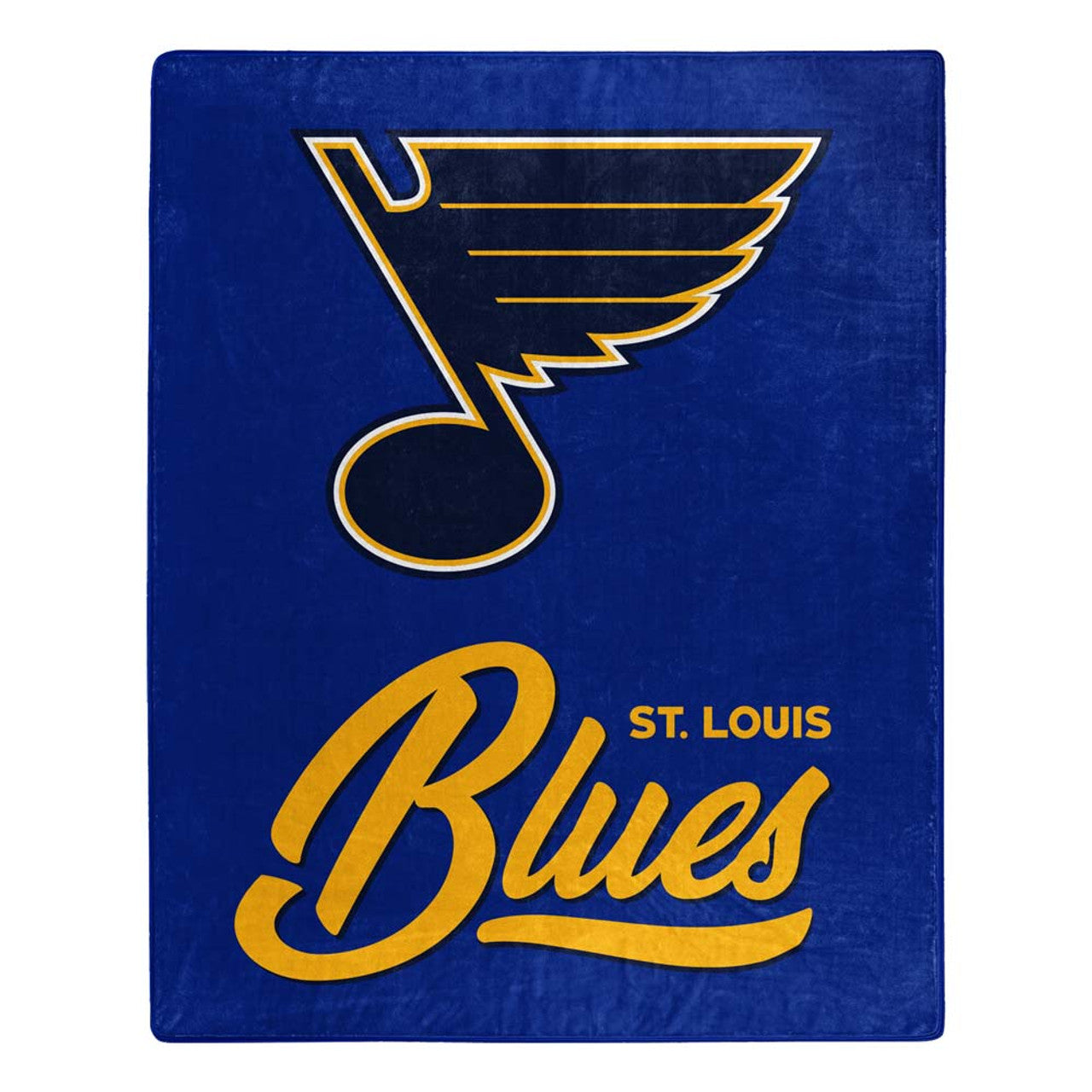 St. Louis Blues Blanket 50x60 Raschel Signature Design - Sports Collectibles, Sports Memorabilia, Sports Fan Shop, Sports Gifts