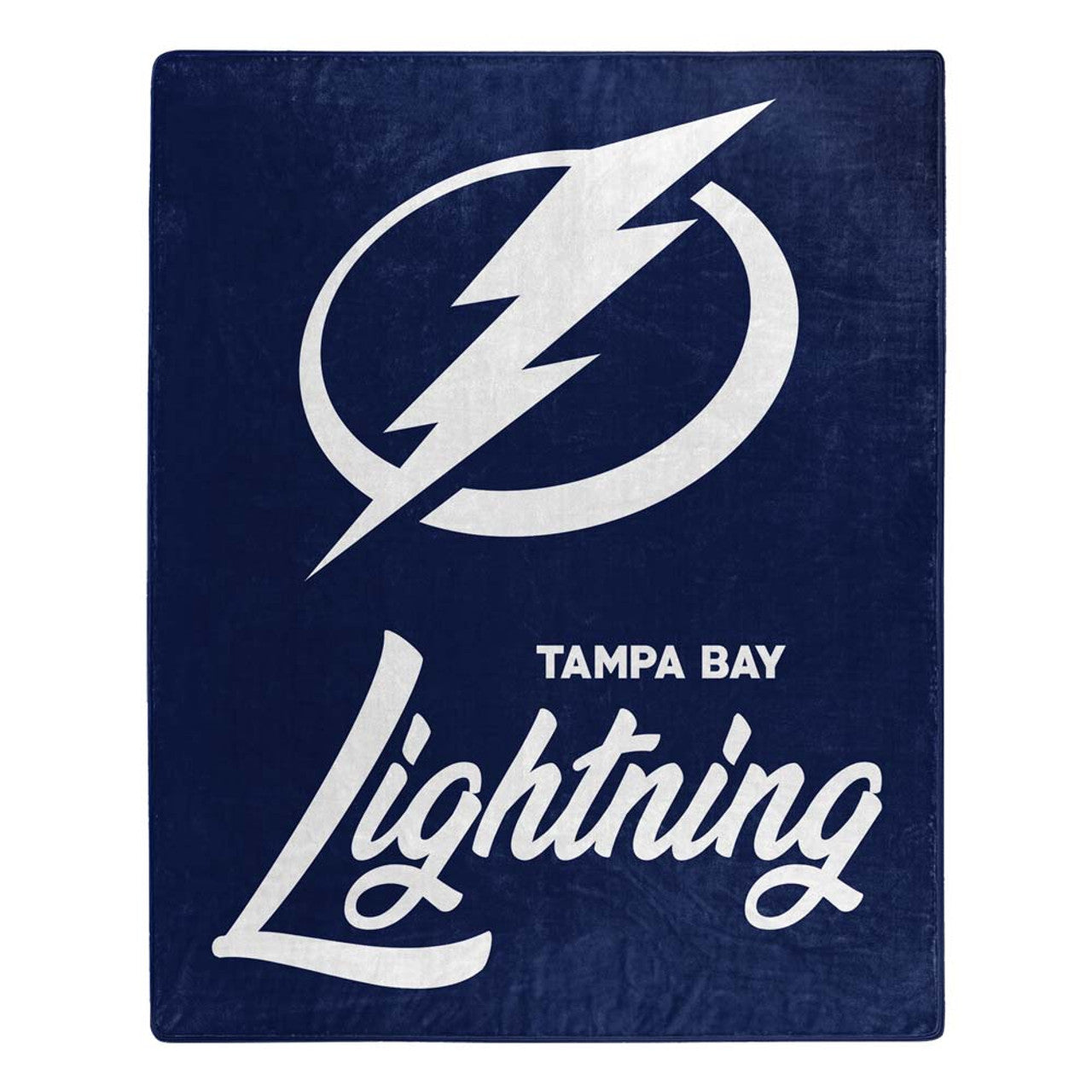 Tampa Bay Lightning Blanket 50x60 Raschel Signature Design - Sports Collectibles, Sports Memorabilia, Sports Fan Shop, Sports Gifts