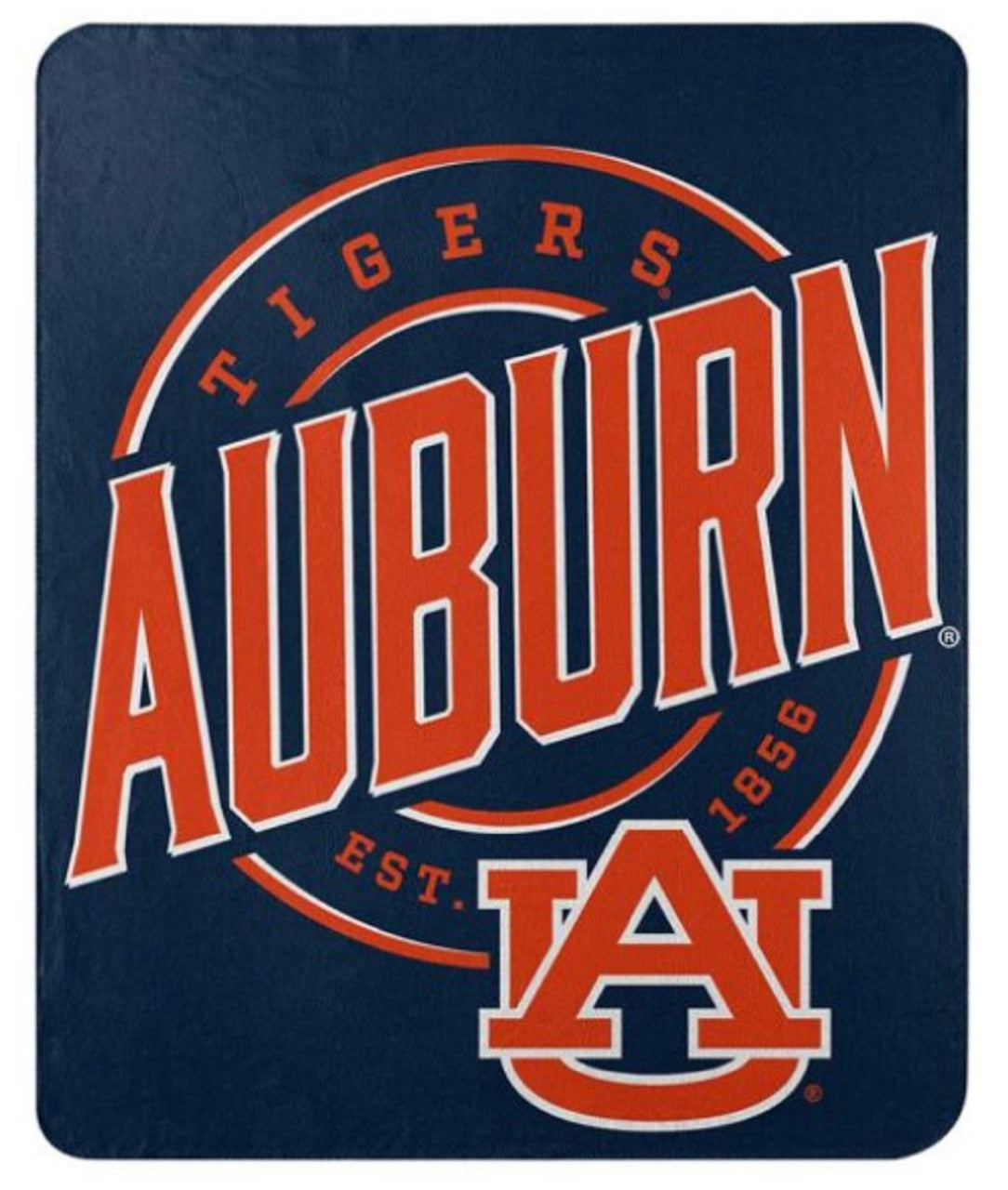 Auburn Tigers Blanket 50x60 Fleece Campaign Design - Sports Collectibles, Sports Memorabilia, Sports Fan Shop, Sports Gifts
