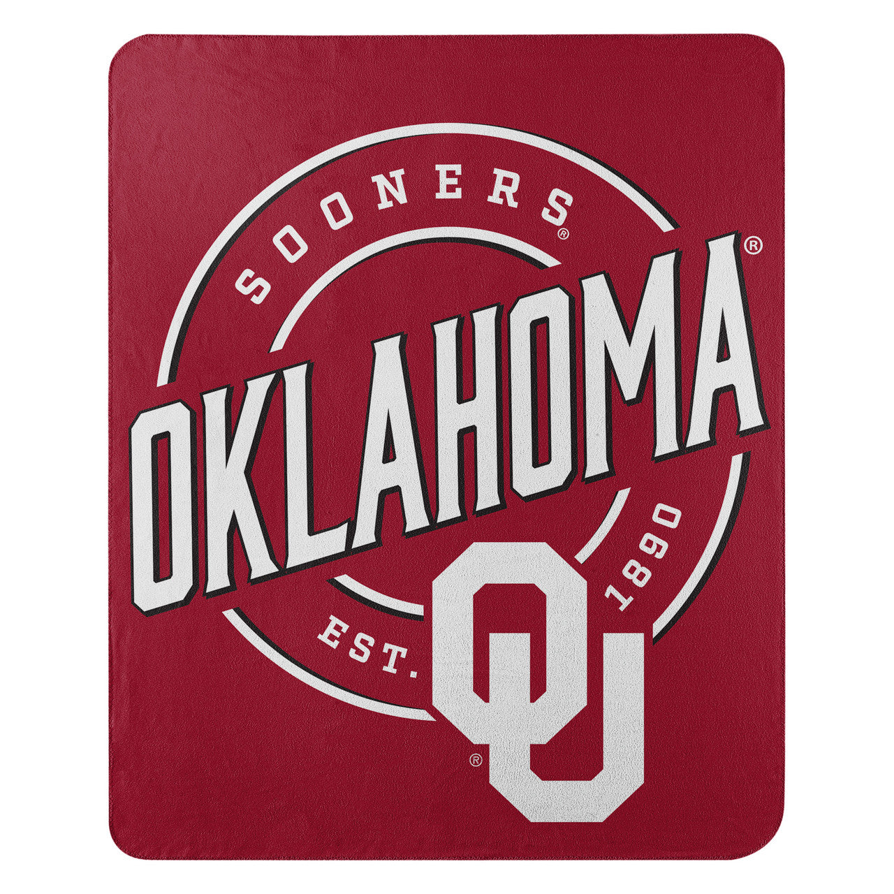 Oklahoma Sooners Blanket 50x60 Fleece Campaign Design - Sports Collectibles, Sports Memorabilia, Sports Fan Shop, Sports Gifts