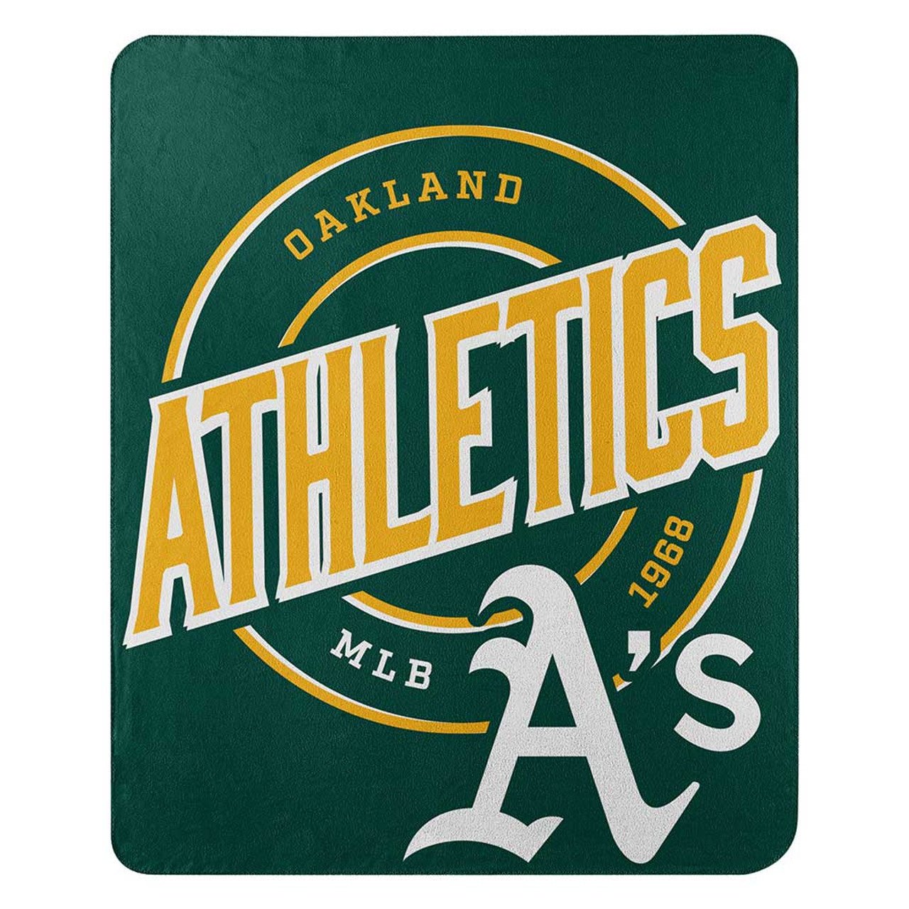 Oakland Athletics Blanket 50x60 Fleece Campaign Design - Sports Collectibles, Sports Memorabilia, Sports Fan Shop, Sports Gifts