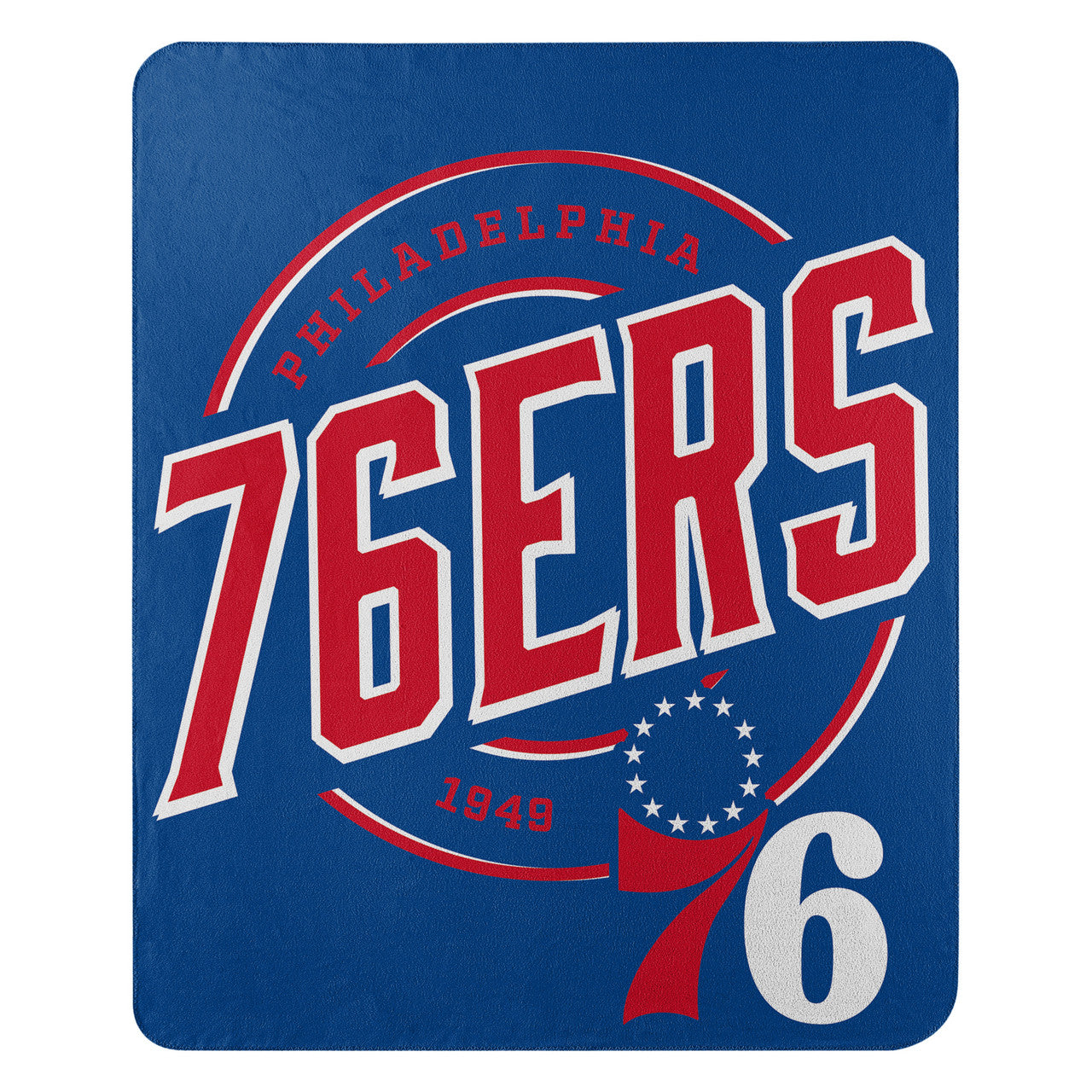 Philadelphia 76ers Blanket 50x60 Fleece Campaign Design - Sports Collectibles, Sports Memorabilia, Sports Fan Shop, Sports Gifts