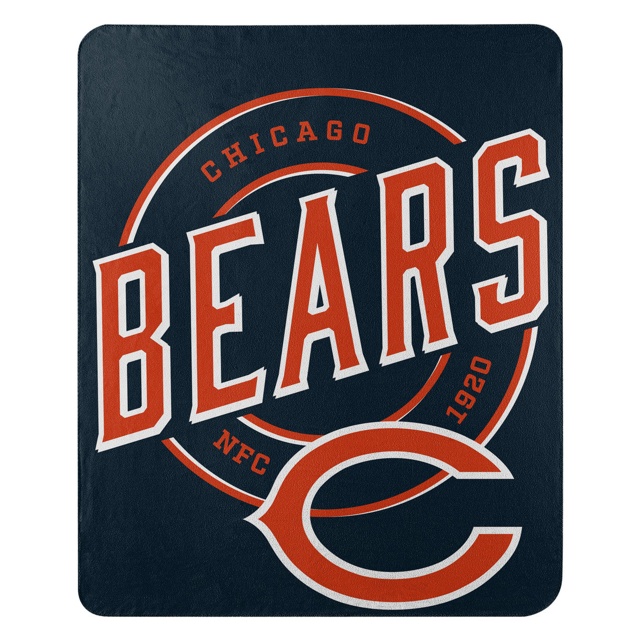 Chicago Bears Blanket 50x60 Fleece Campaign Design - Sports Collectibles, Sports Memorabilia, Sports Fan Shop, Sports Gifts