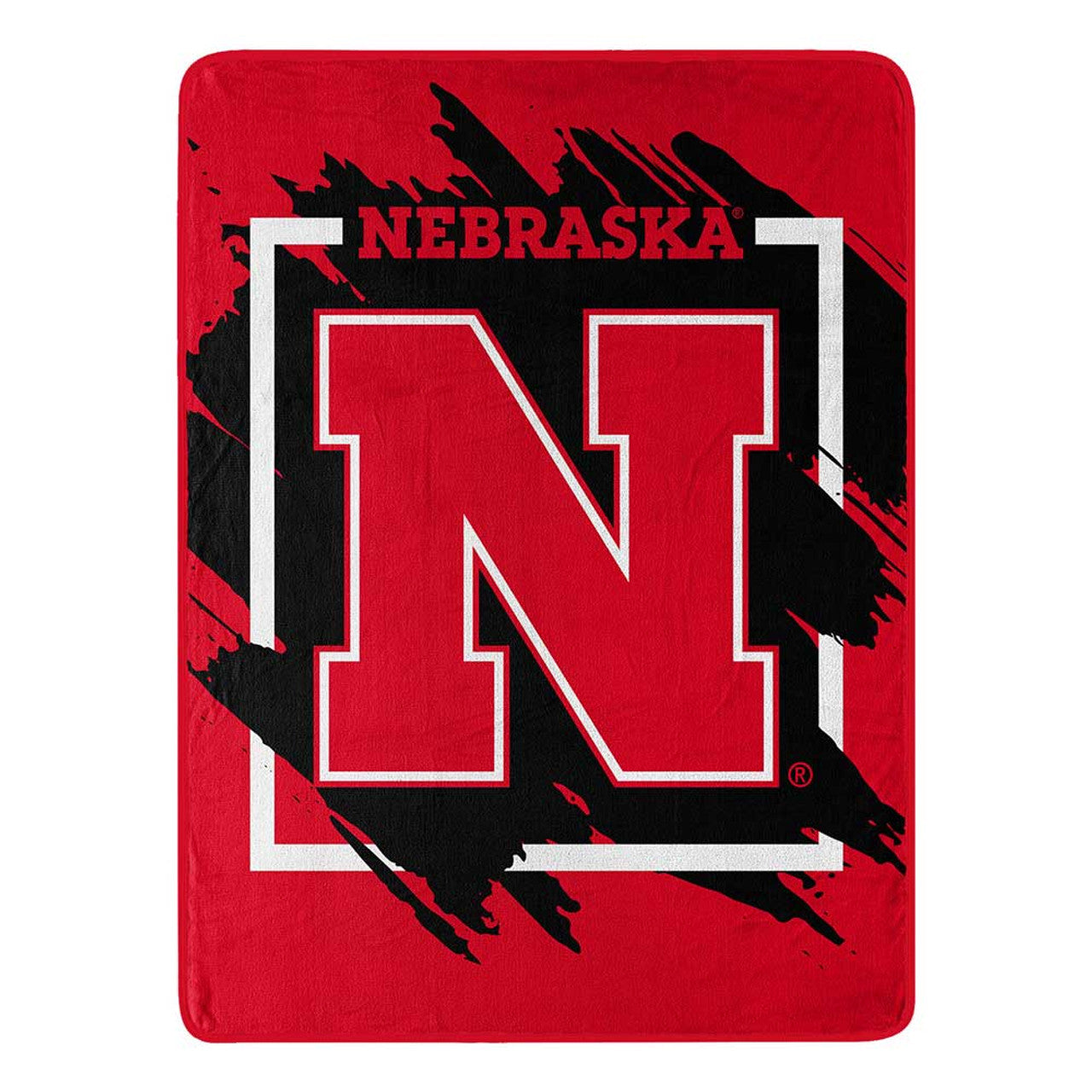 Nebraska Cornhuskers Blanket 46x60 Micro Raschel Dimensional Design Rolled - Sports Collectibles, Sports Memorabilia, Sports Fan Shop, Sports Gifts