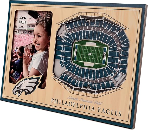 YouTheFan NFL Philadelphia Eagles 3D StadiumViews Picture Frame - Sports Gifts, Sports Memorabilia, Sports Collectibles, Fan Shop