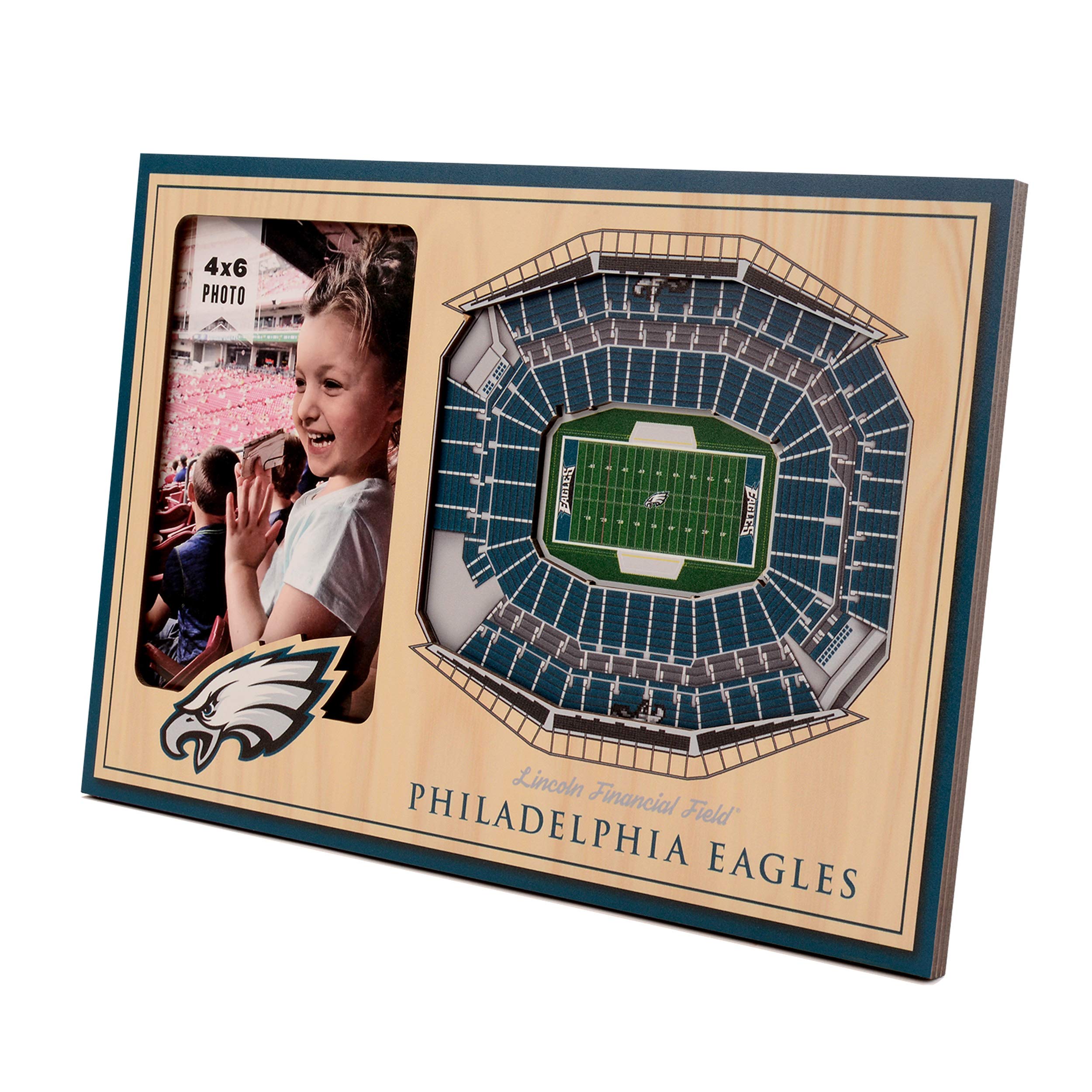 YouTheFan NFL Philadelphia Eagles 3D StadiumViews Picture Frame - Sports Collectibles, Sports Memorabilia, Sports Fan Shop, Sports Gifts