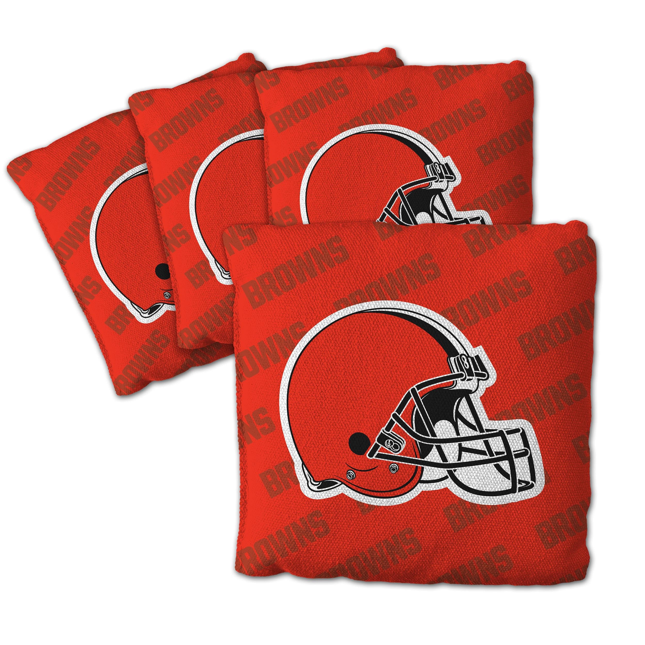 YouTheFan NFL Cleveland Browns Cornhole Bags - 4PK - Orange - Sports Collectibles, Sports Memorabilia, Sports Fan Shop, Sports Gifts