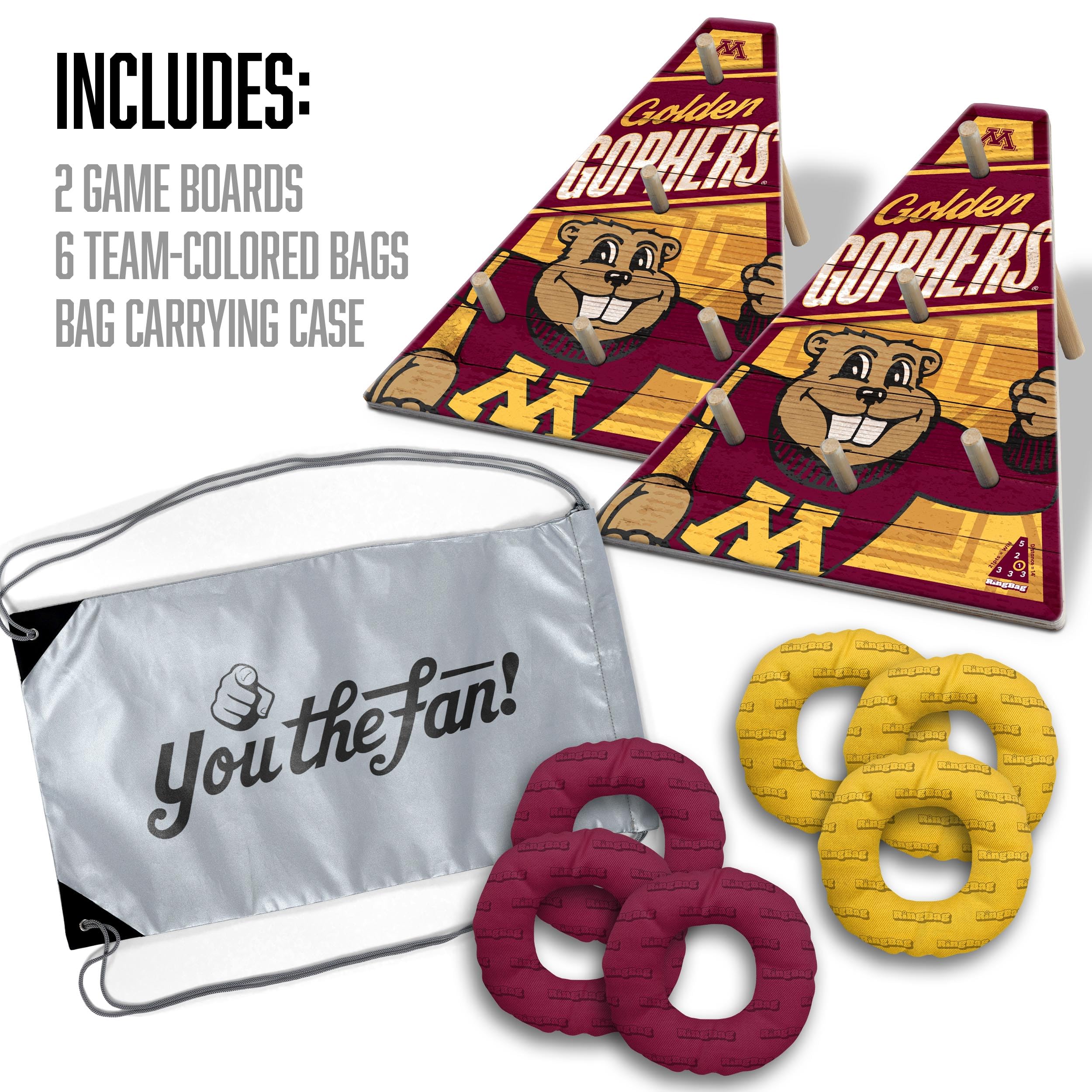 YouTheFan NCAA Minnesota Golden Gophers RingBag - Sports Collectibles, Sports Memorabilia, Sports Fan Shop, Sports Gifts