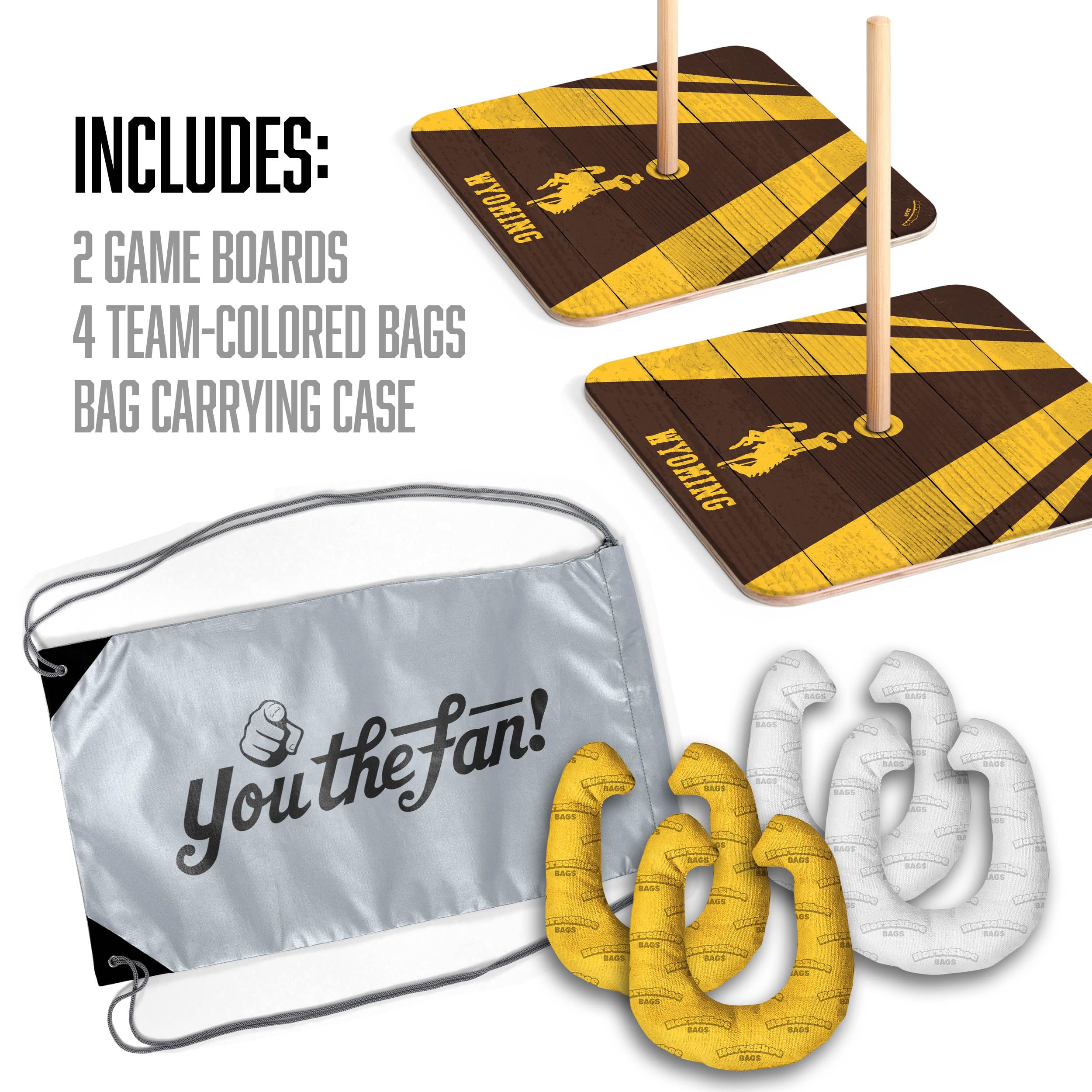 YouTheFan NCAA Wyoming Cowboys Horseshoe Bags - Sports Collectibles, Sports Memorabilia, Sports Fan Shop, Sports Gifts