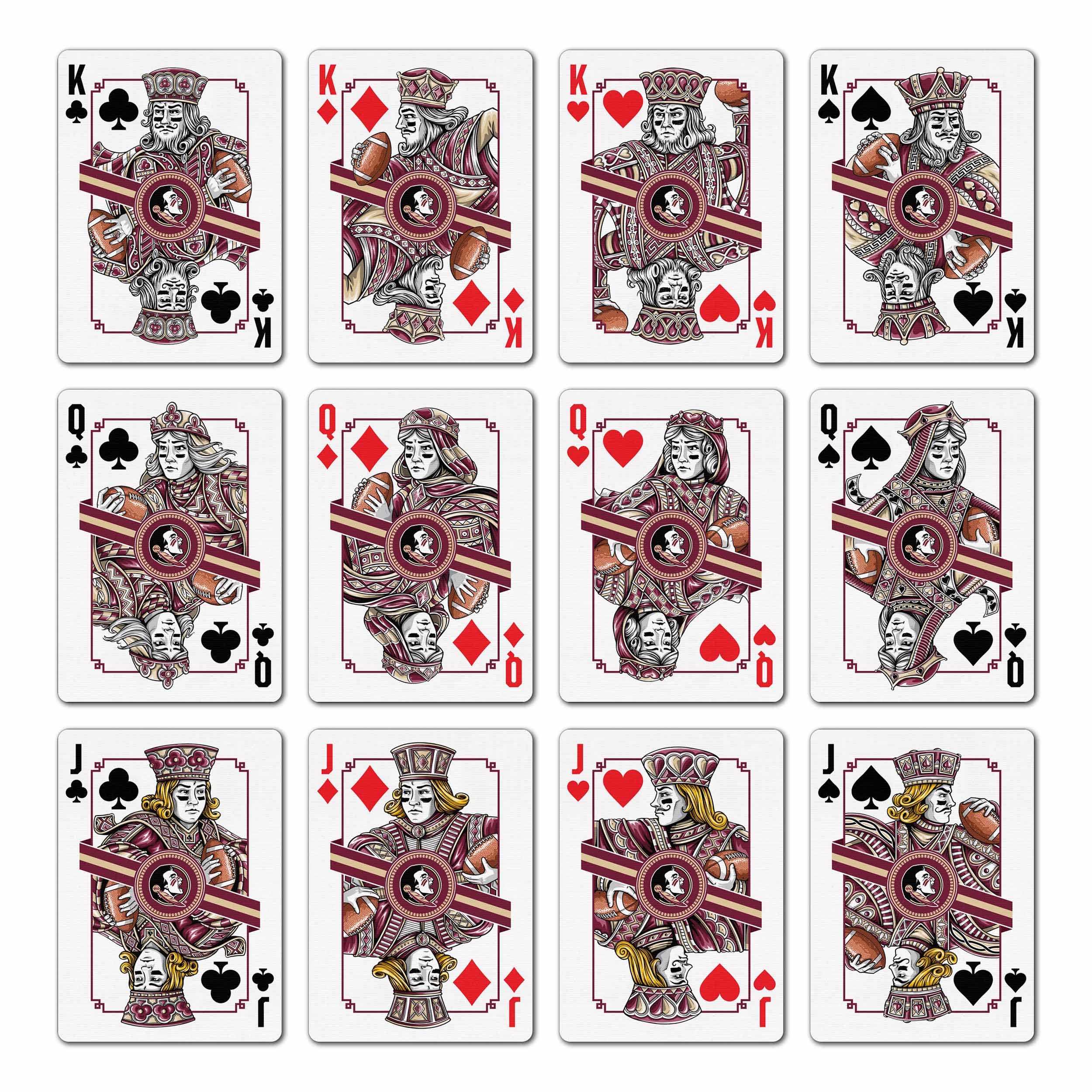 YouTheFan NCAA Florida State Seminoles Classic Series Playing Cards - Sports Collectibles, Sports Memorabilia, Sports Fan Shop, Sports Gifts