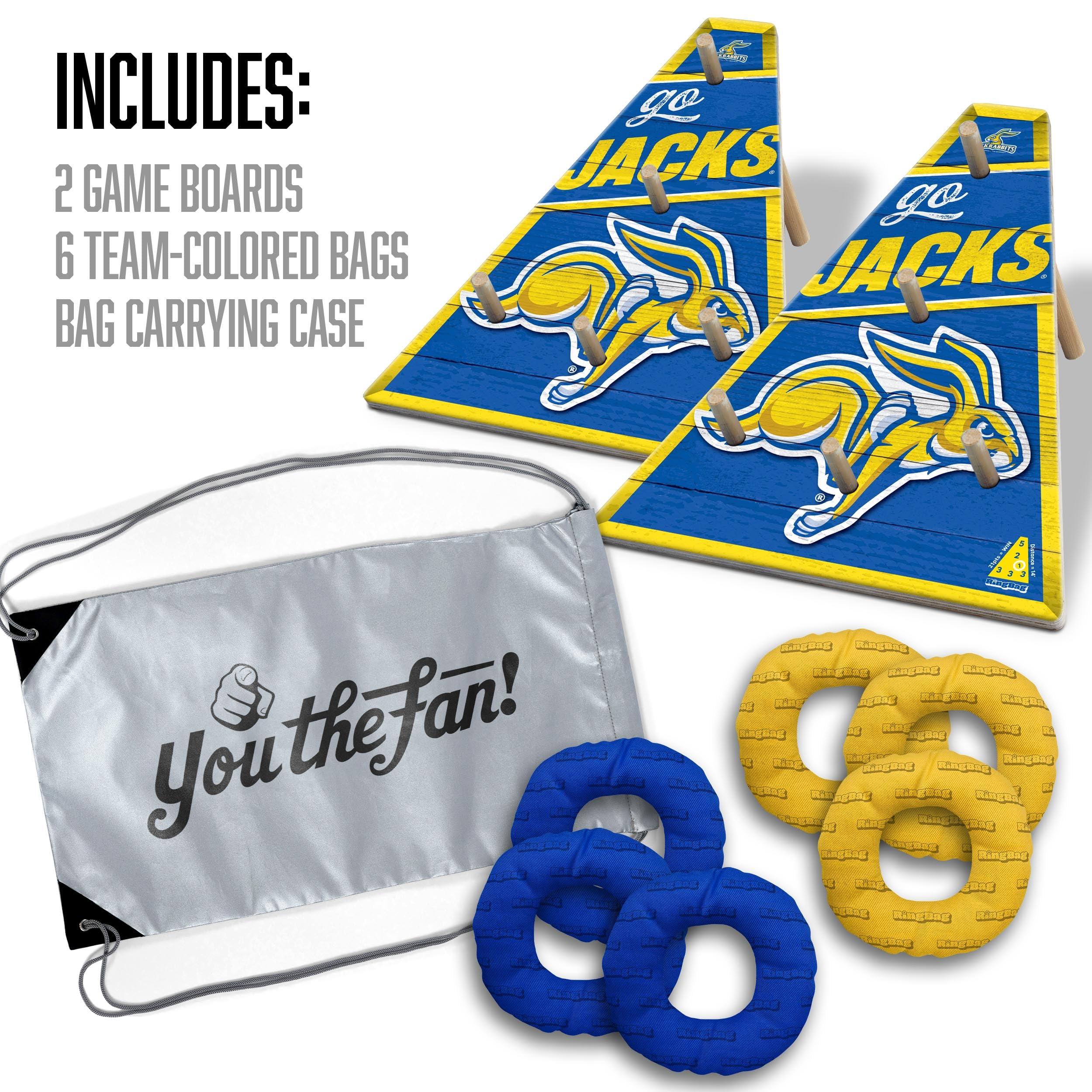 YouTheFan NCAA South Dakota State Jackrabbits RingBag - Sports Collectibles, Sports Memorabilia, Sports Fan Shop, Sports Gifts