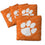 YouTheFan NCAA Clemson Tigers Cornhole Bags - 4PK - Orange - Sports Collectibles, Sports Memorabilia, Sports Fan Shop, Sports Gifts