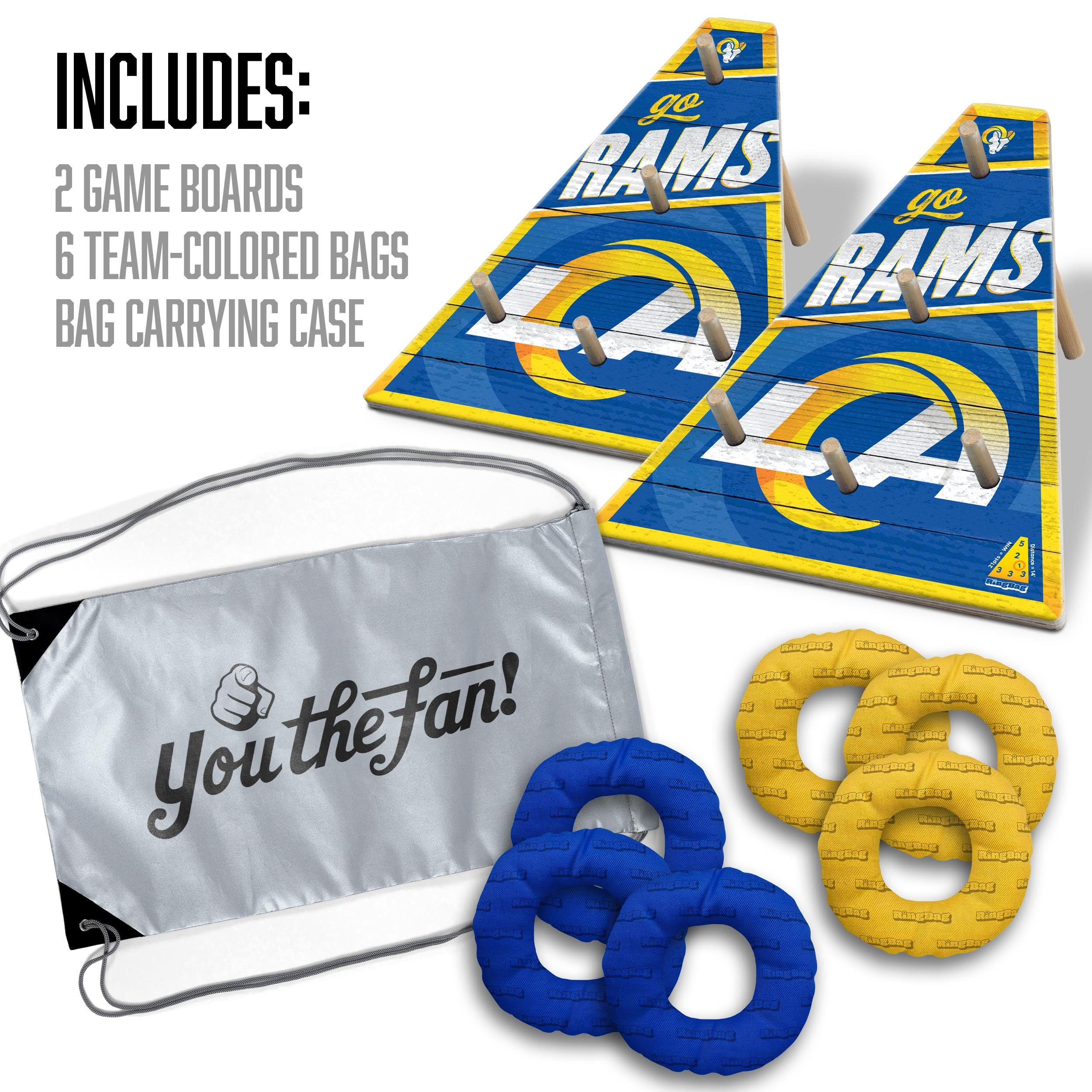 YouTheFan NFL Los Angeles Rams RingBag - Sports Collectibles, Sports Memorabilia, Sports Fan Shop, Sports Gifts
