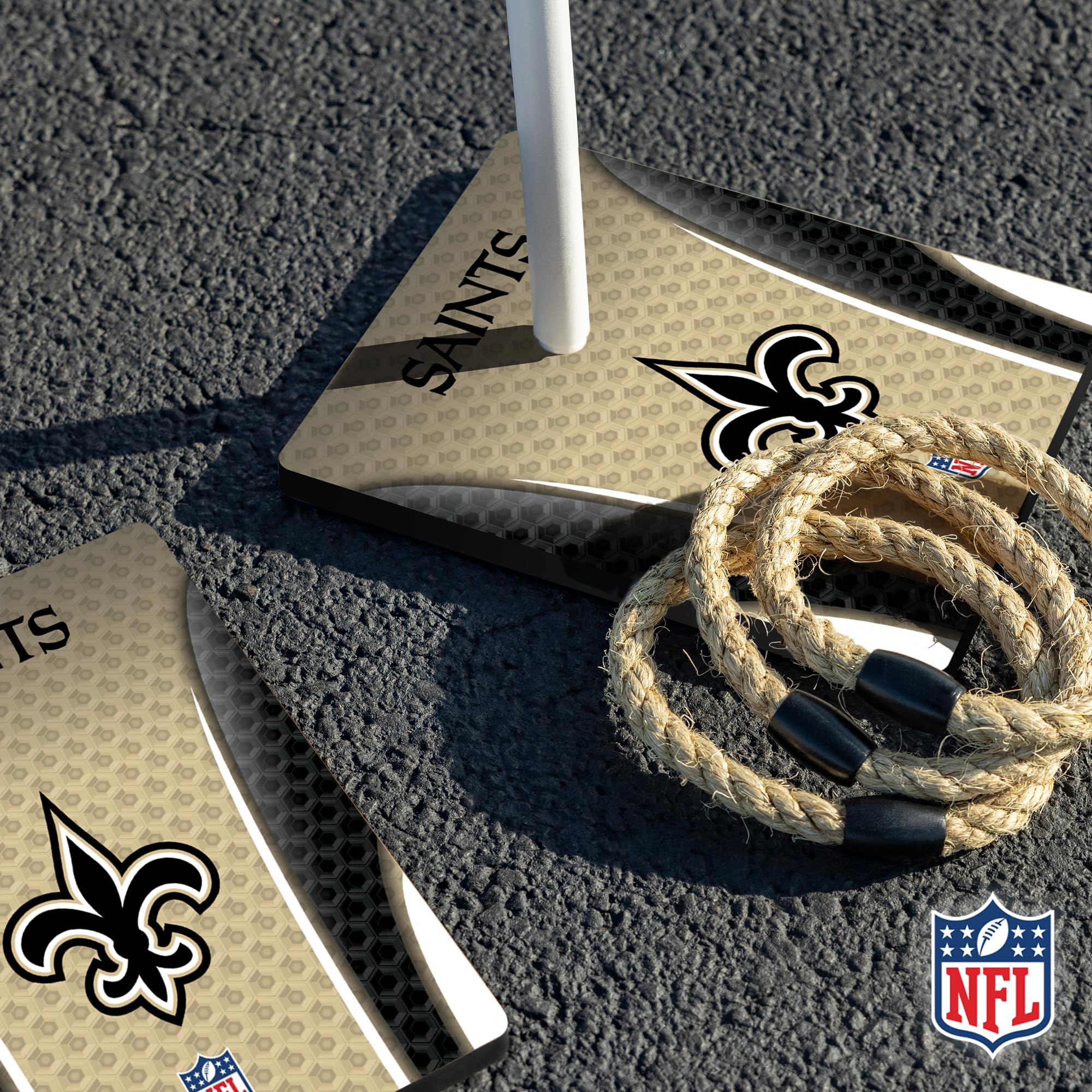 Wild Sports NFL Quoits Set with Direct Print HD Team Graphics – Tailgate Ring Toss Game – Great Gift for Any Football Fan! Ring Toss Family Outdoor Games for The Beach, BBQ, or Tailgate Party - Sports Collectibles, Sports Memorabilia, Sports Fan Shop, Sports Gifts