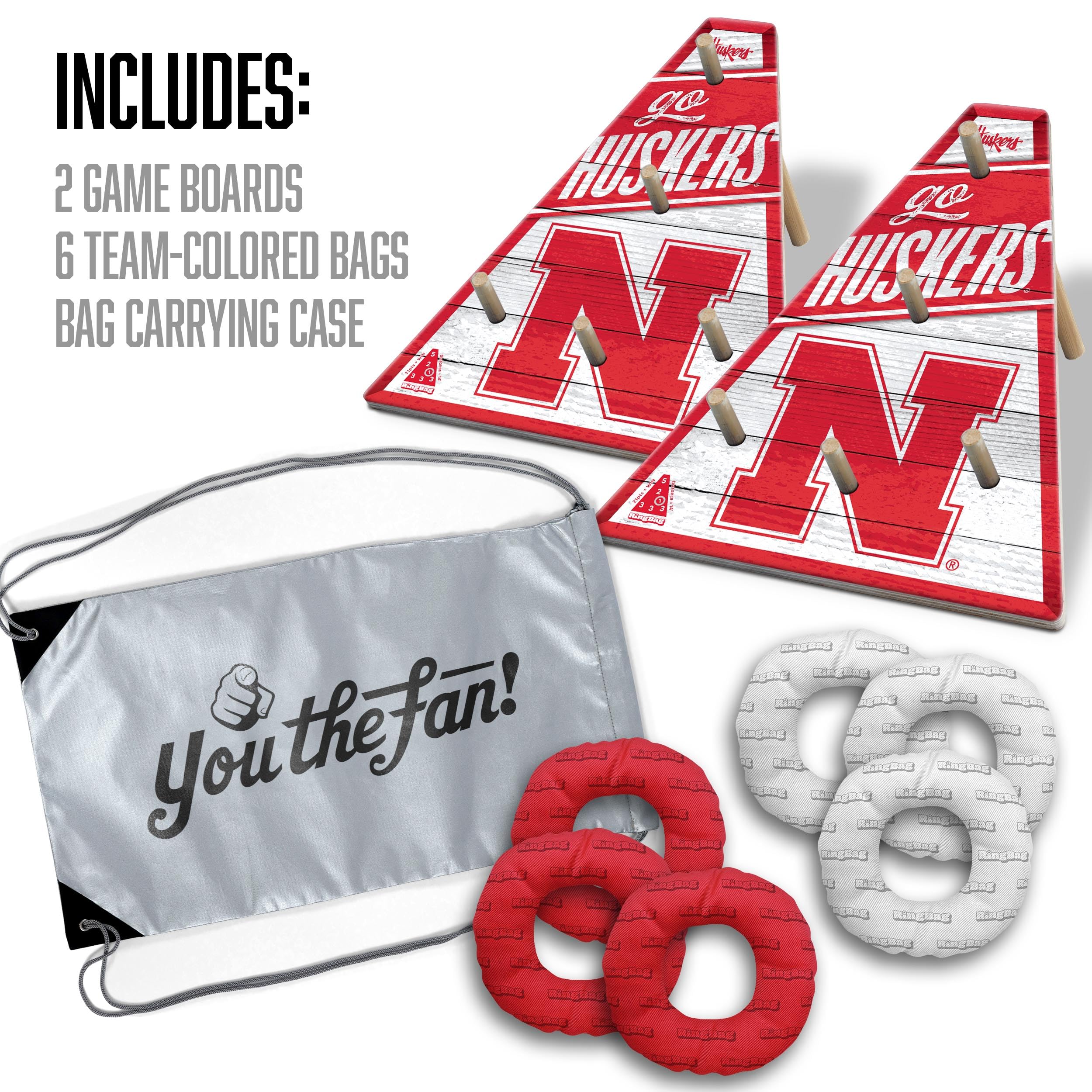 YouTheFan NCAA Nebraska Cornhuskers RingBag - Sports Collectibles, Sports Memorabilia, Sports Fan Shop, Sports Gifts