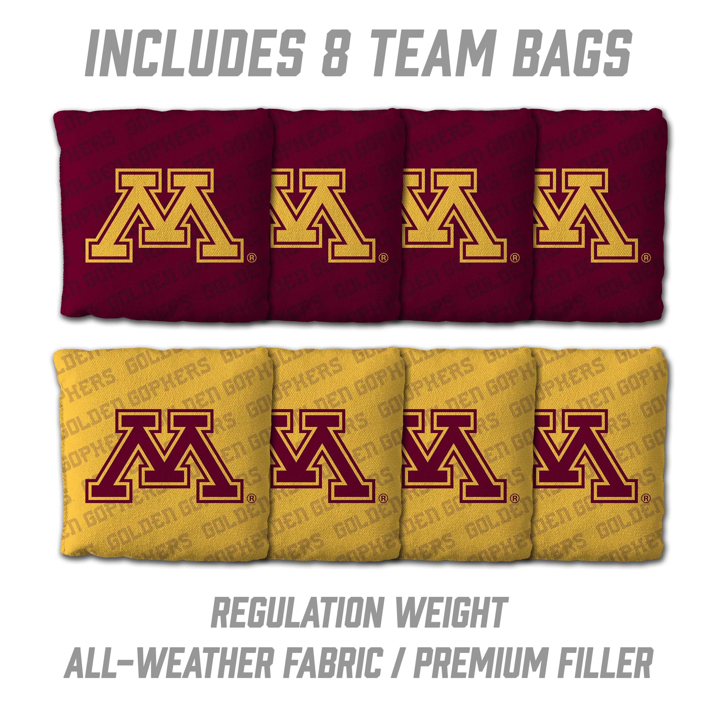 YouTheFan NCAA Minnesota Golden Gophers 2’ x 4’ Professional Wood Cornhole Game with Logo Bags - Sports Collectibles, Sports Memorabilia, Sports Fan Shop, Sports Gifts