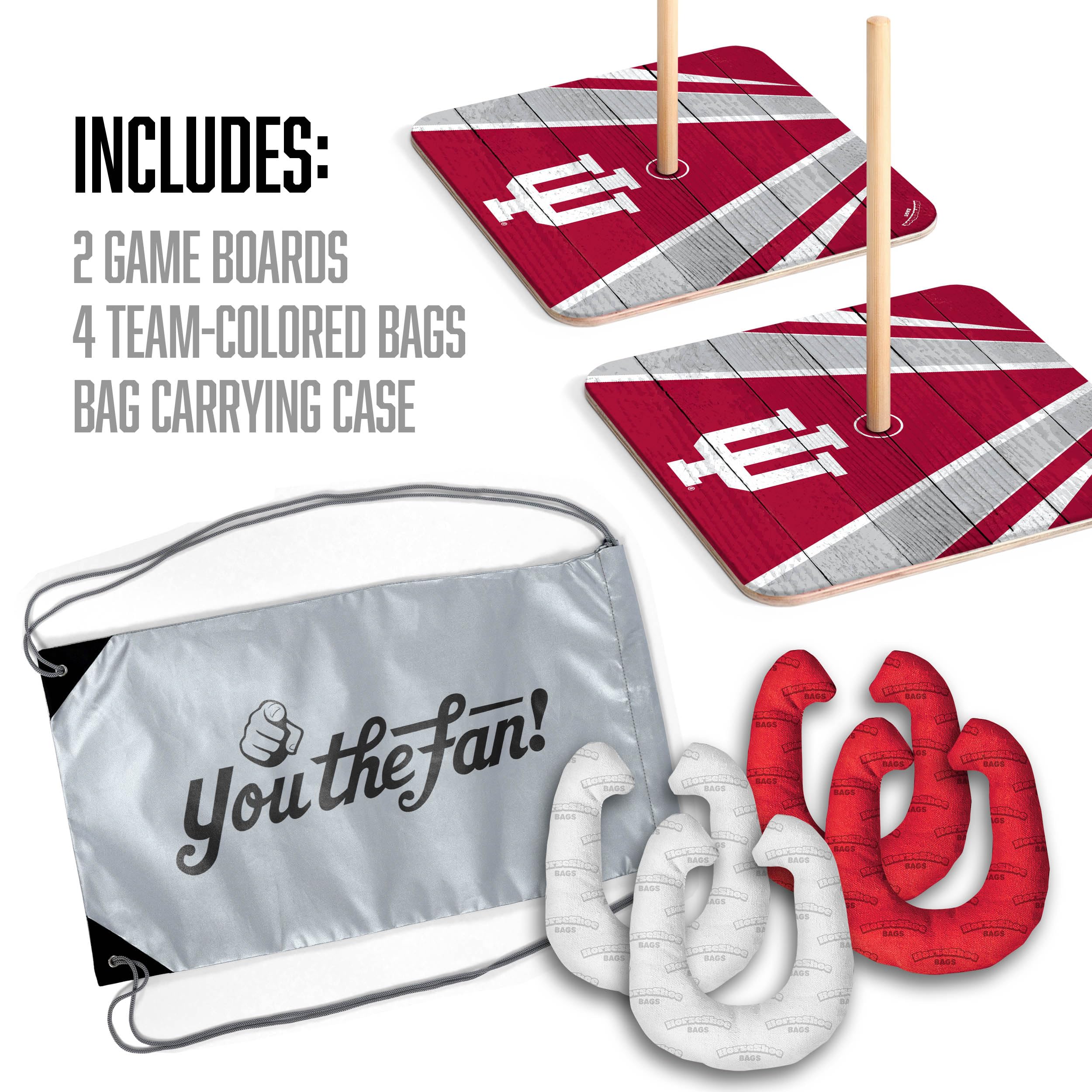 YouTheFan NCAA Indiana Hoosiers Horseshoe Bags - Sports Collectibles, Sports Memorabilia, Sports Fan Shop, Sports Gifts