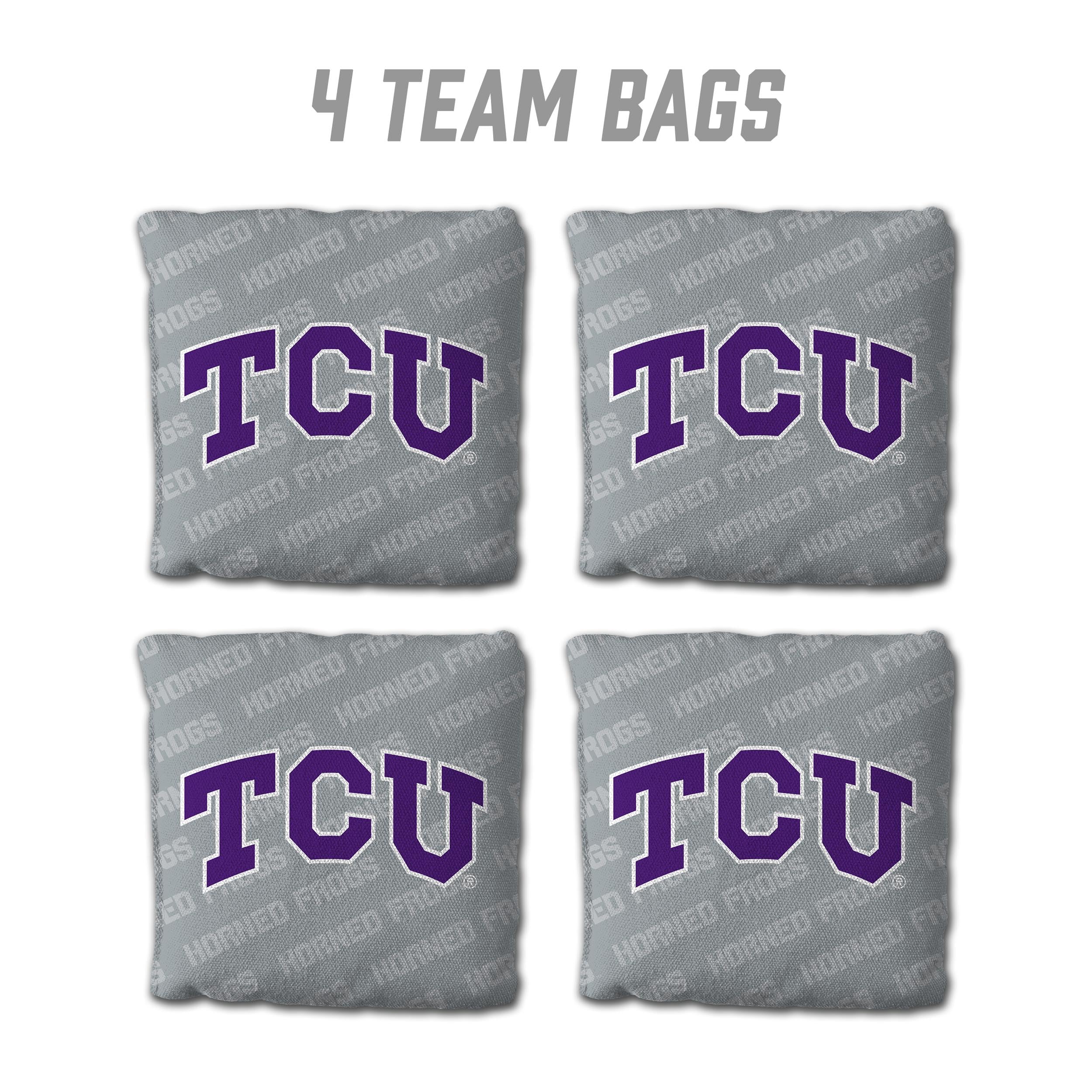 YouTheFan NCAA TCU Horned Frogs Cornhole Bags - 4PK - Grey - Sports Collectibles, Sports Memorabilia, Sports Fan Shop, Sports Gifts