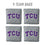 YouTheFan NCAA TCU Horned Frogs Cornhole Bags - 4PK - Grey - Sports Collectibles, Sports Memorabilia, Sports Fan Shop, Sports Gifts