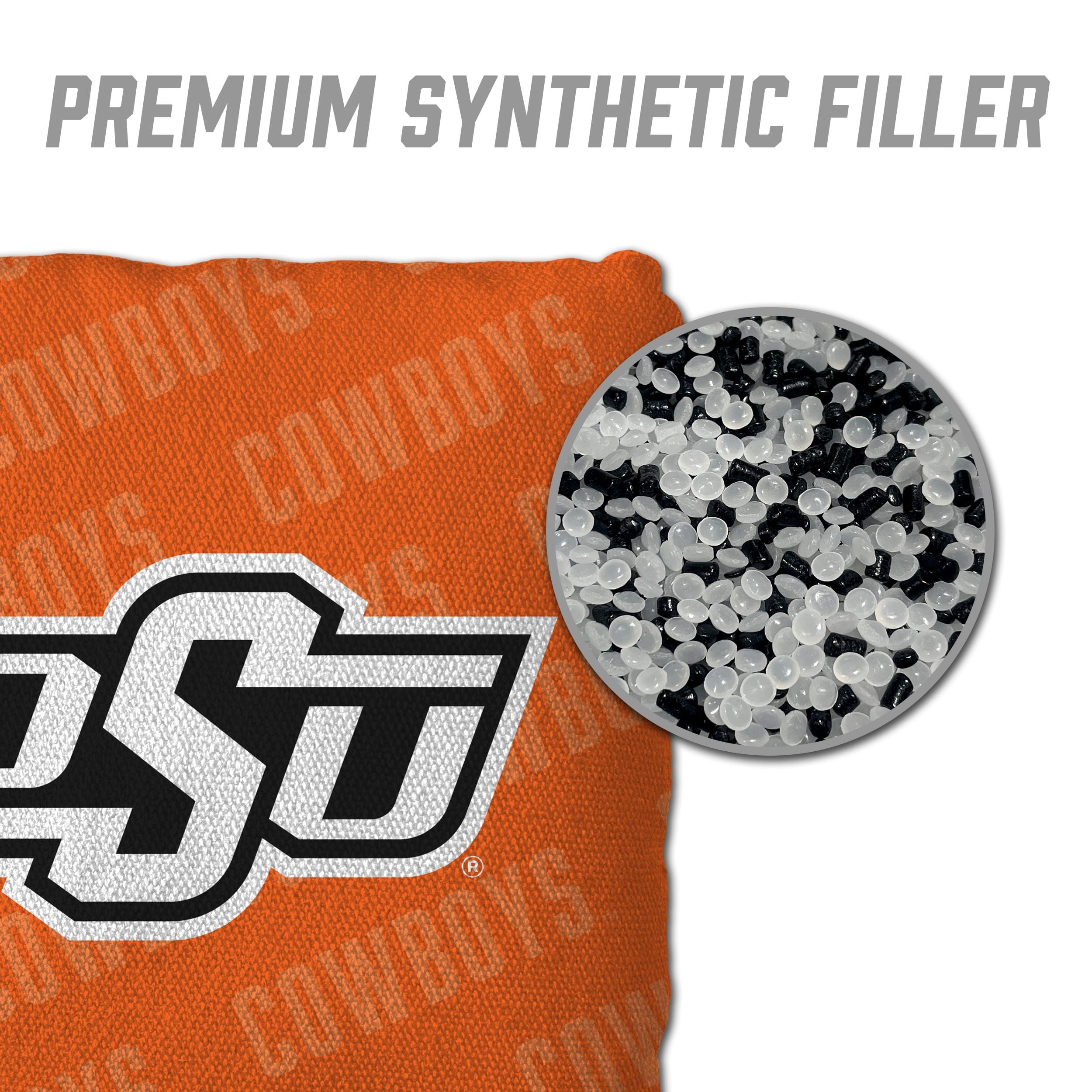 YouTheFan NCAA Oklahoma State Cowboys Cornhole Bags - 4PK - Orange - Sports Collectibles, Sports Memorabilia, Sports Fan Shop, Sports Gifts