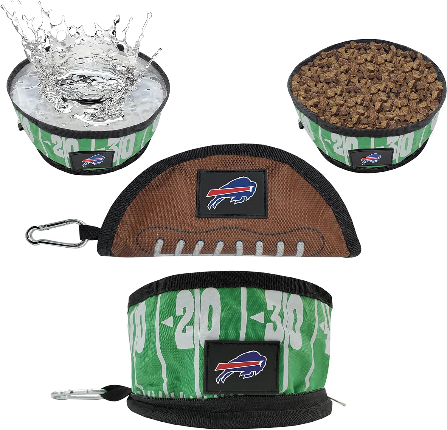 Buffalo Bills Collapsible Pet Bowl by Pet First - Sports Collectibles, Sports Memorabilia, Sports Fan Shop, Sports Gifts