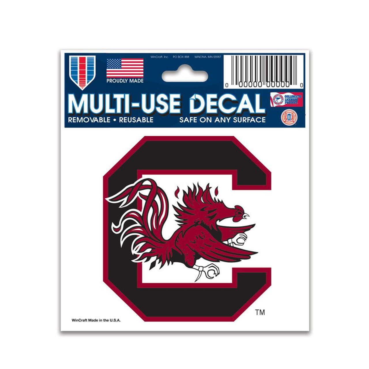 South Carolina Gamecocks Decal 3x4 Multi Use - Sports Collectibles, Sports Memorabilia, Sports Fan Shop, Sports Gifts
