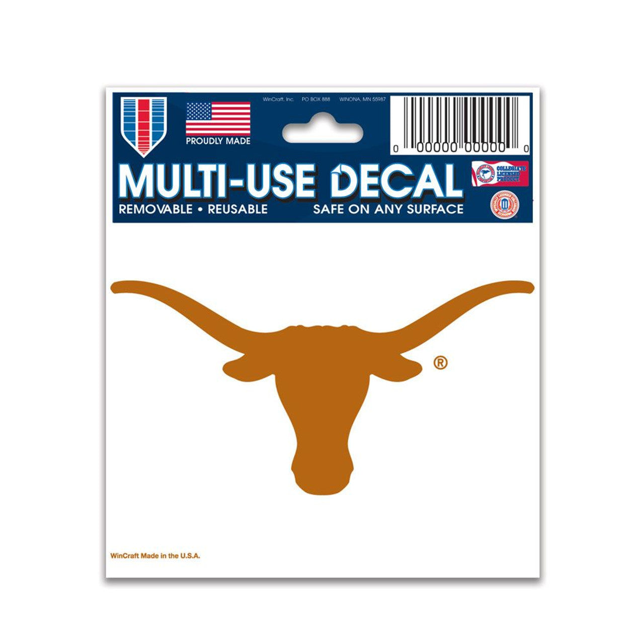 Texas Longhorns Decal 3x4 Multi Use - Sports Collectibles, Sports Memorabilia, Sports Fan Shop, Sports Gifts