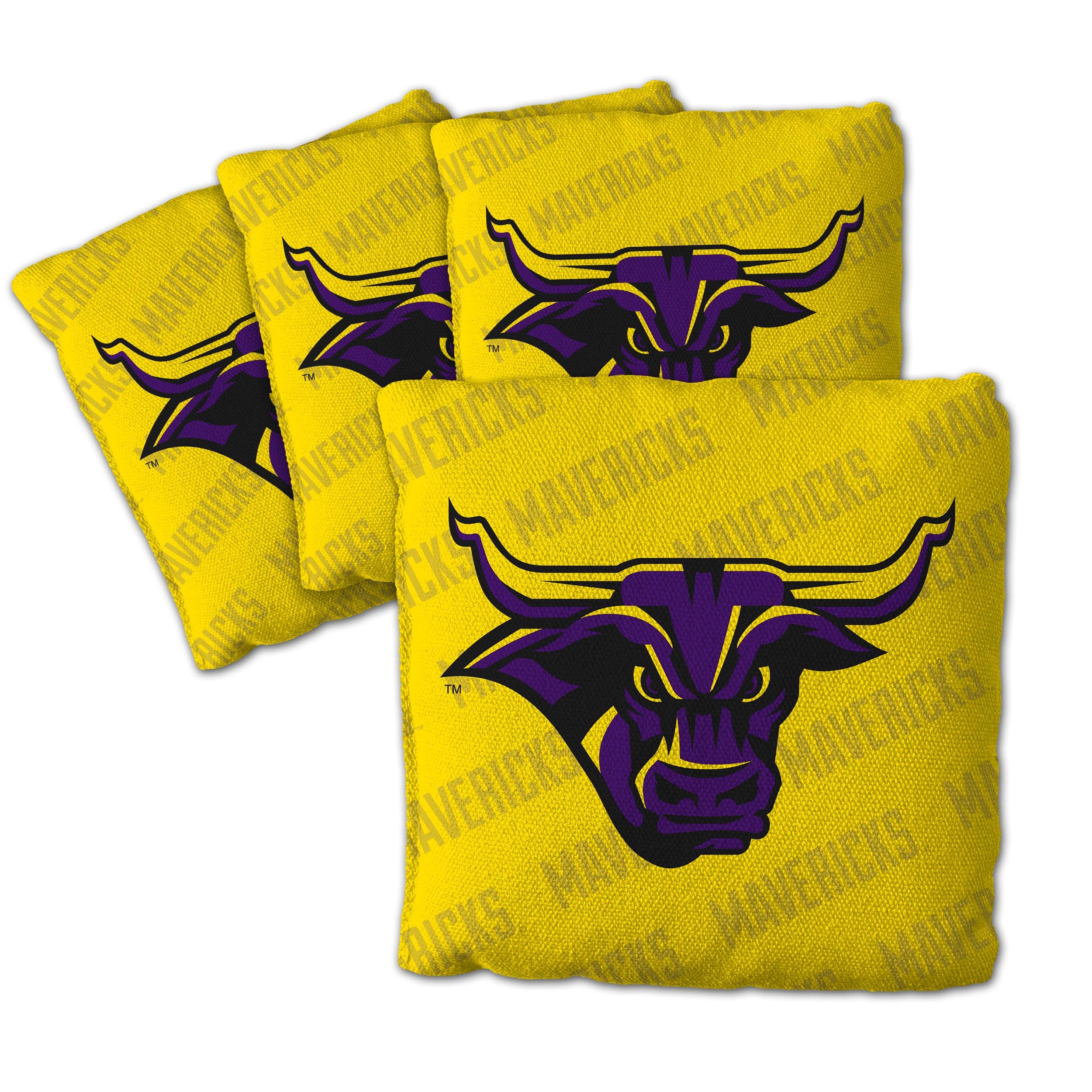 YouTheFan NCAA Minnesota State Mavericks Cornhole Bags - 4PK - Yellow - Sports Collectibles, Sports Memorabilia, Sports Fan Shop, Sports Gifts