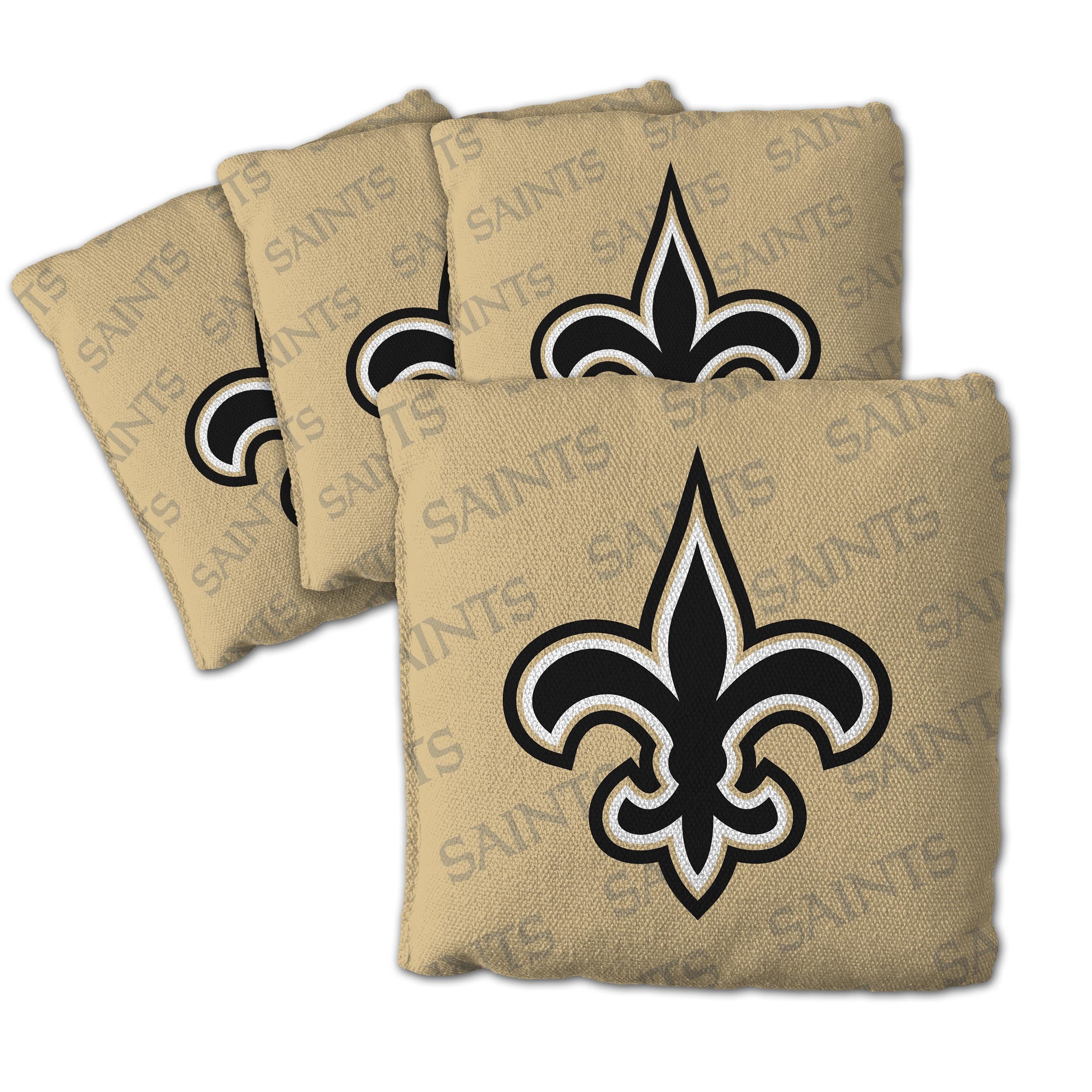 YouTheFan NFL New Orleans Saints Cornhole Bags - 4PK - Gold - Sports Collectibles, Sports Memorabilia, Sports Fan Shop, Sports Gifts
