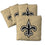 YouTheFan NFL New Orleans Saints Cornhole Bags - 4PK - Gold - Sports Collectibles, Sports Memorabilia, Sports Fan Shop, Sports Gifts