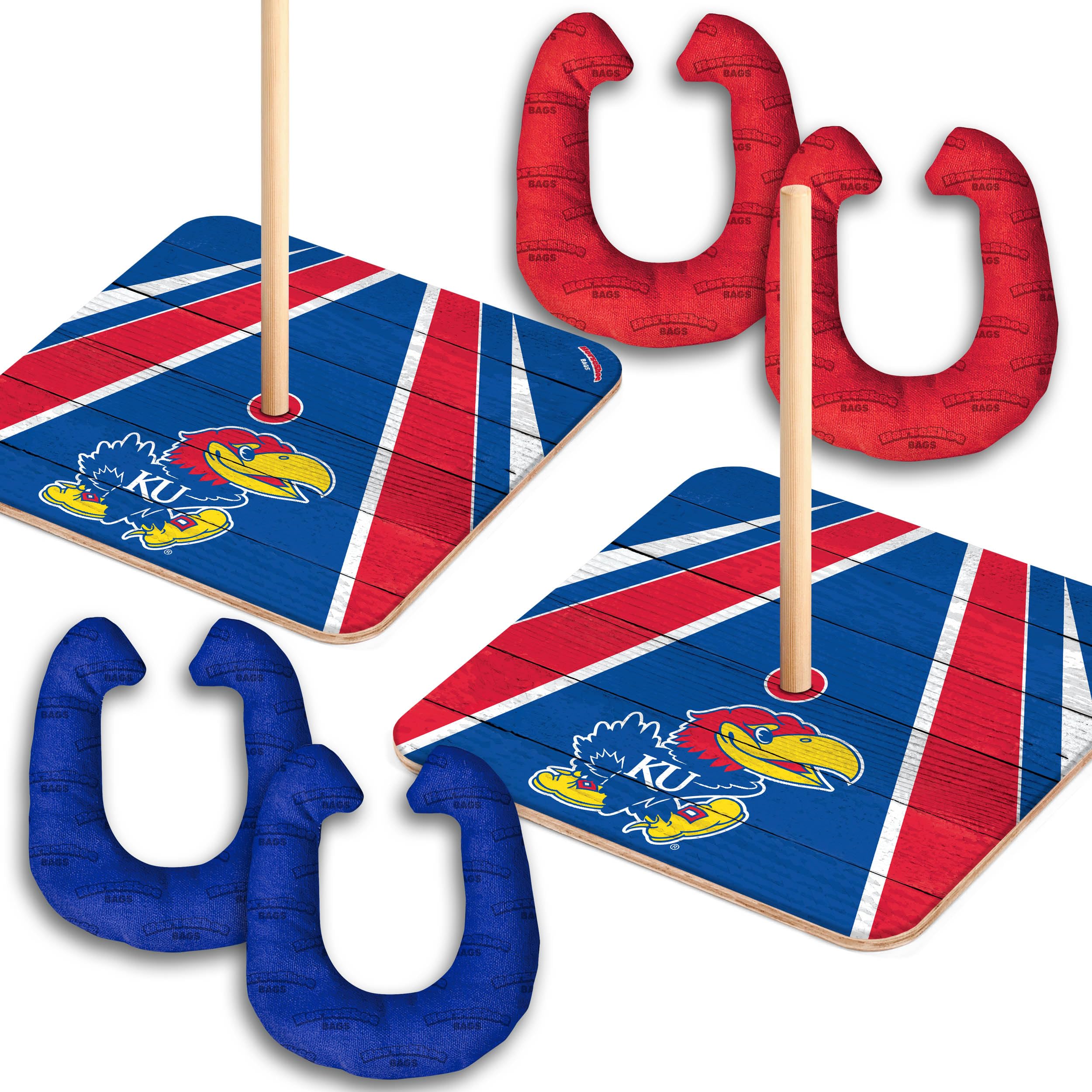 YouTheFan NCAA Kansas Jayhawks Horseshoe Bags - Sports Collectibles, Sports Memorabilia, Sports Fan Shop, Sports Gifts