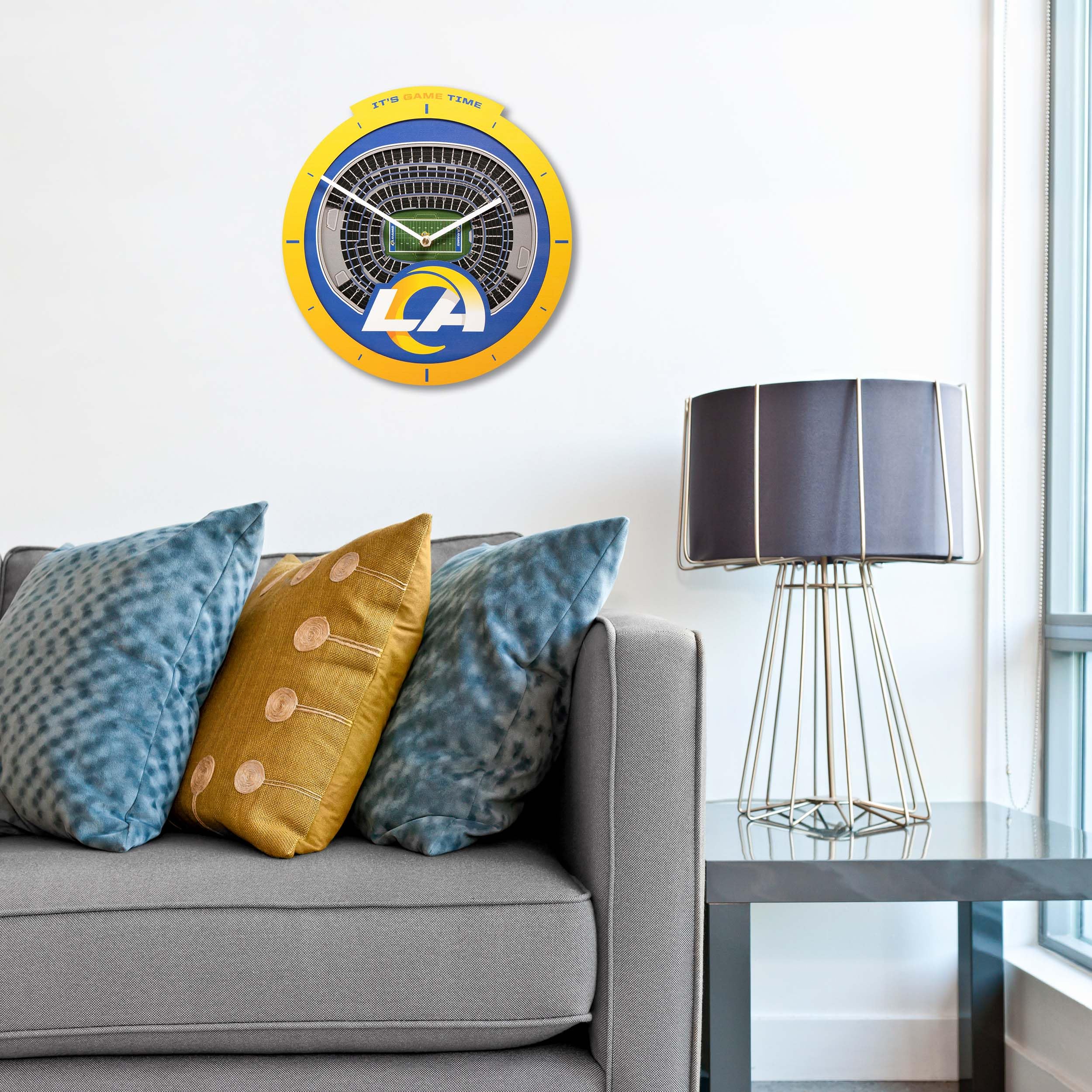 YouTheFan NFL Los Angeles Rams 3D StadiumView Clock - Sports Collectibles, Sports Memorabilia, Sports Fan Shop, Sports Gifts