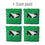 YouTheFan NCAA North Dakota Fighting Hawk Cornhole Bags - 4PK - Green - Sports Collectibles, Sports Memorabilia, Sports Fan Shop, Sports Gifts