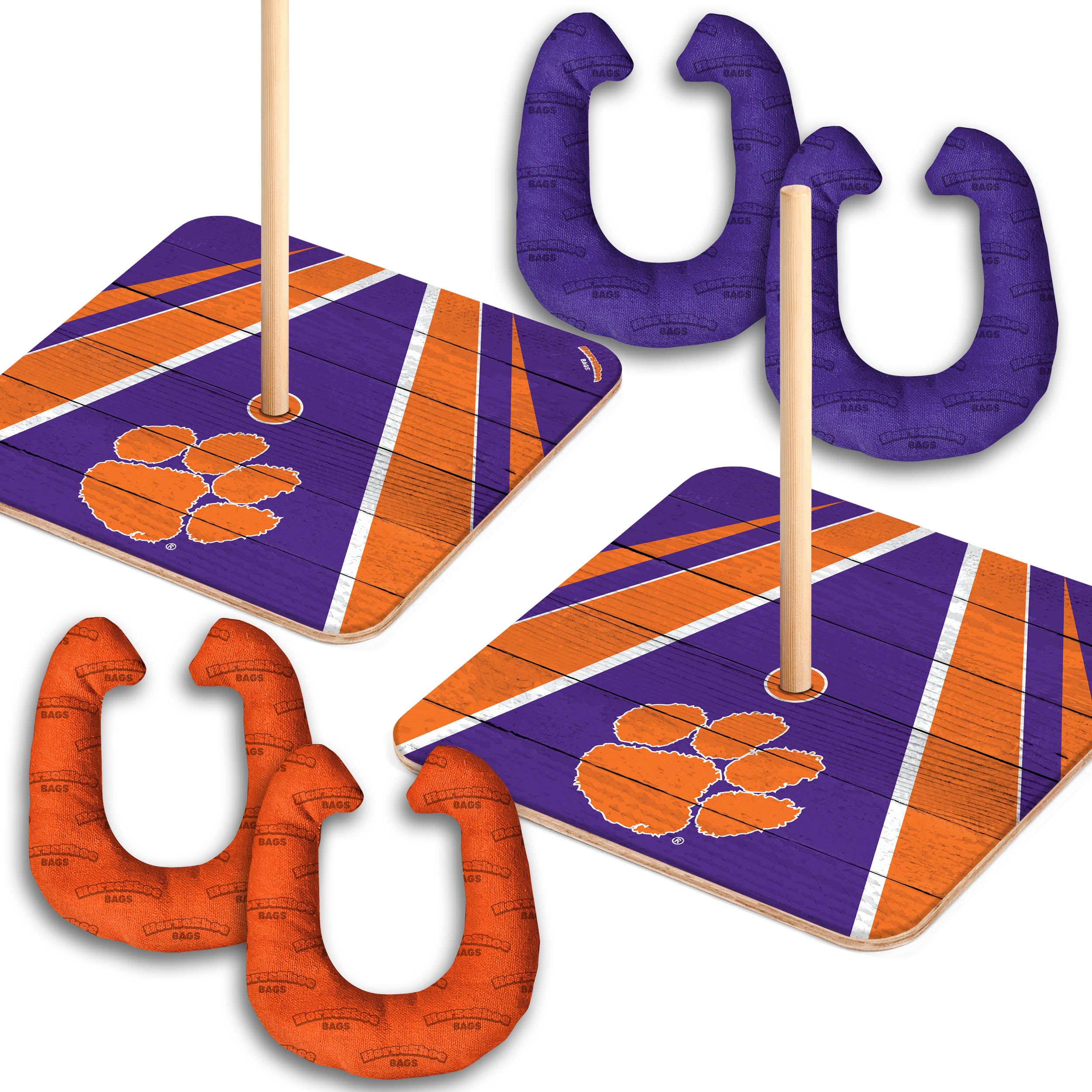YouTheFan NCAA Clemson Tigers Horseshoe Bags - Sports Collectibles, Sports Memorabilia, Sports Fan Shop, Sports Gifts
