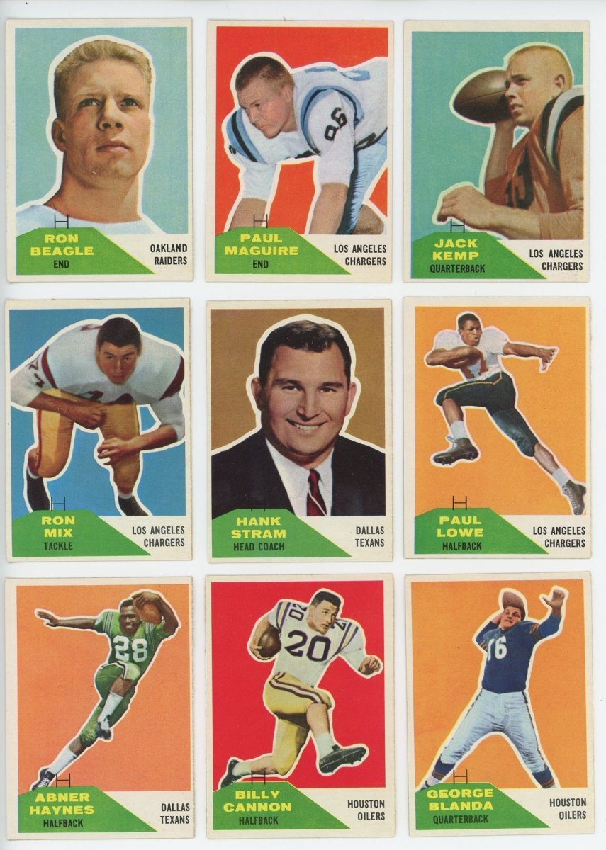 1960 FLEER FOOTBALL COMPLETE SET BREAK - 6 CARDS PER BOX! - Sports Gifts, Sports Memorabilia, Sports Collectibles, Fan Shop