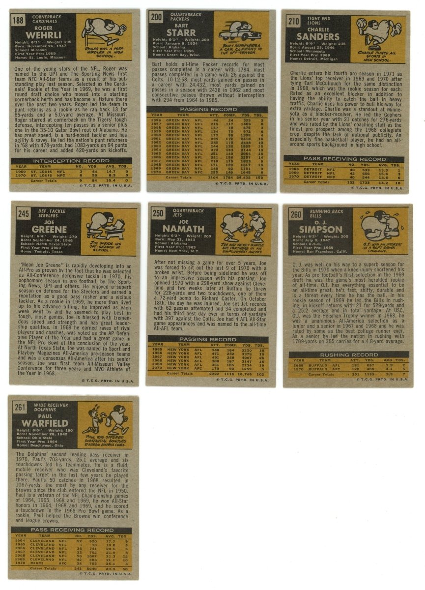 1971 TOPPS FOOTBALL COMPLETE SET BREAK - 10 CARDS PER BOX! - Sports Gifts, Sports Memorabilia, Sports Collectibles, Fan Shop