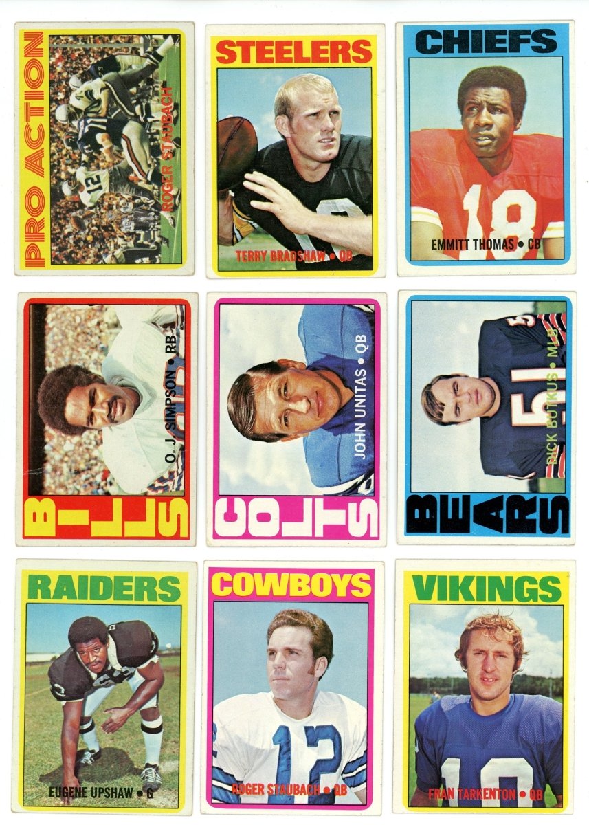 1972 TOPPS FOOTBALL LOW NUMBER SET BREAK BOX– 10 CARDS PER BOX! - Sports Gifts, Sports Memorabilia, Sports Collectibles, Fan Shop