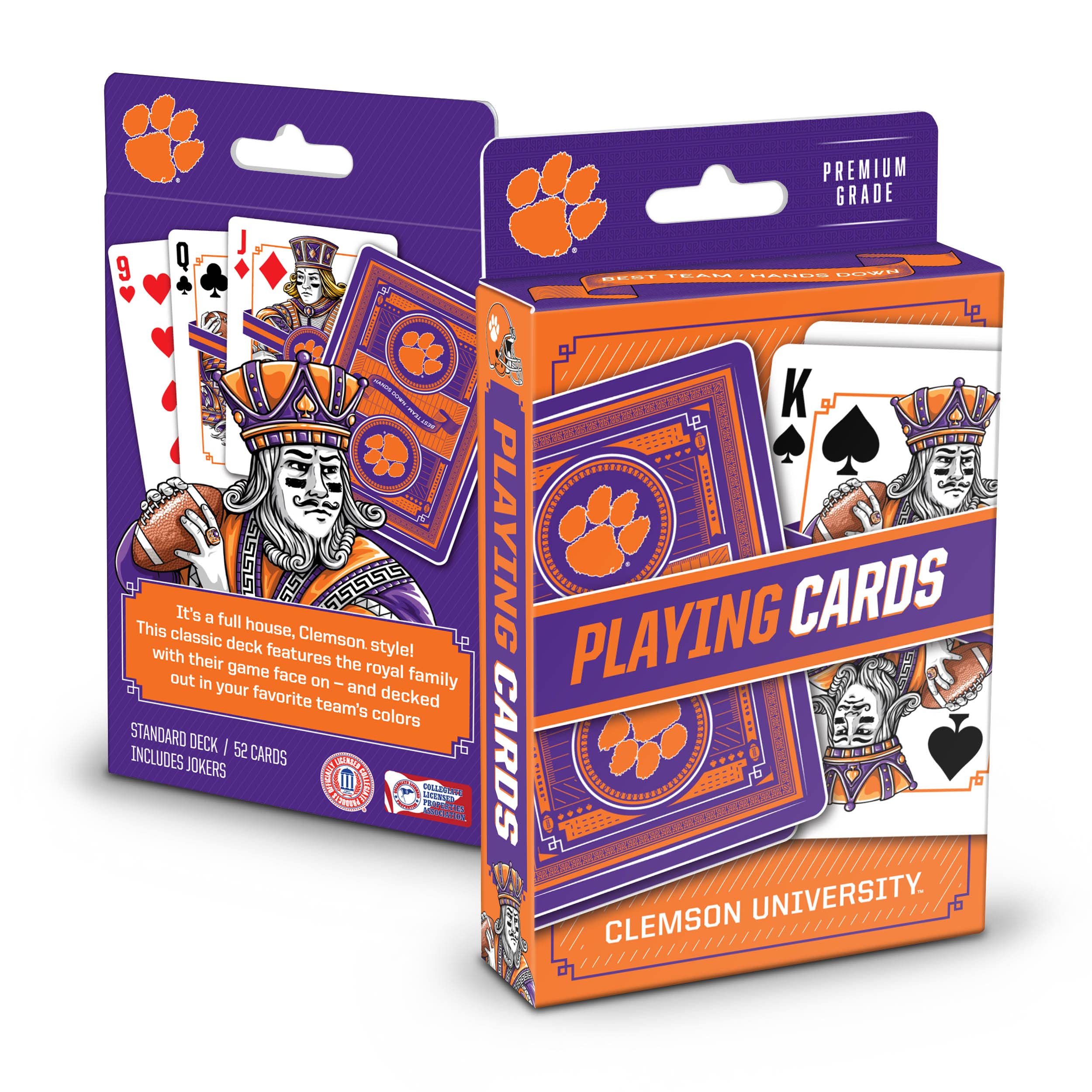 YouTheFan NCAA Clemson Tigers Classic Series Playing Cards - Sports Collectibles, Sports Memorabilia, Sports Fan Shop, Sports Gifts