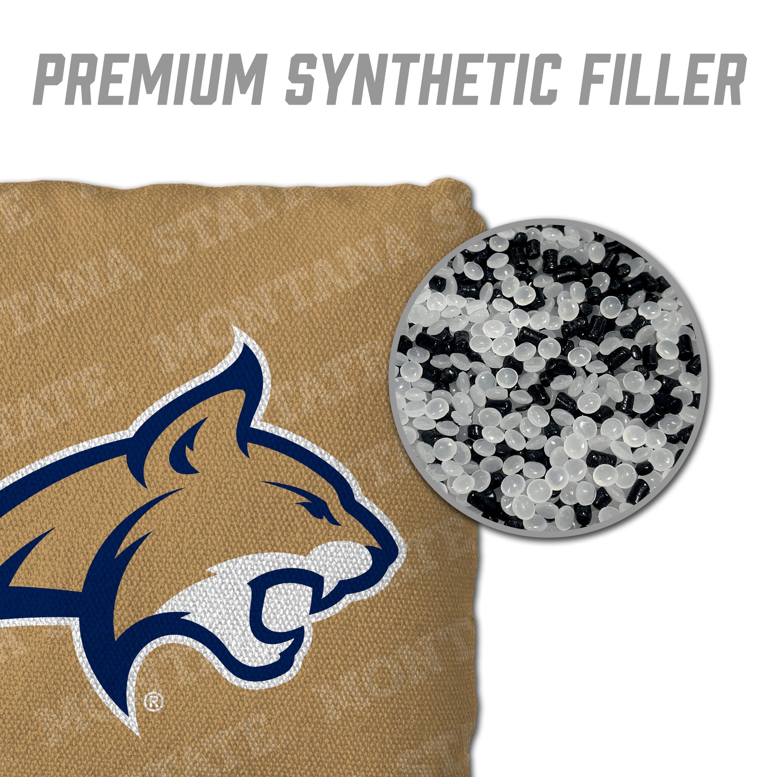 YouTheFan NCAA Montana State Bobcats Cornhole Bags - 4PK - Gold - Sports Collectibles, Sports Memorabilia, Sports Fan Shop, Sports Gifts