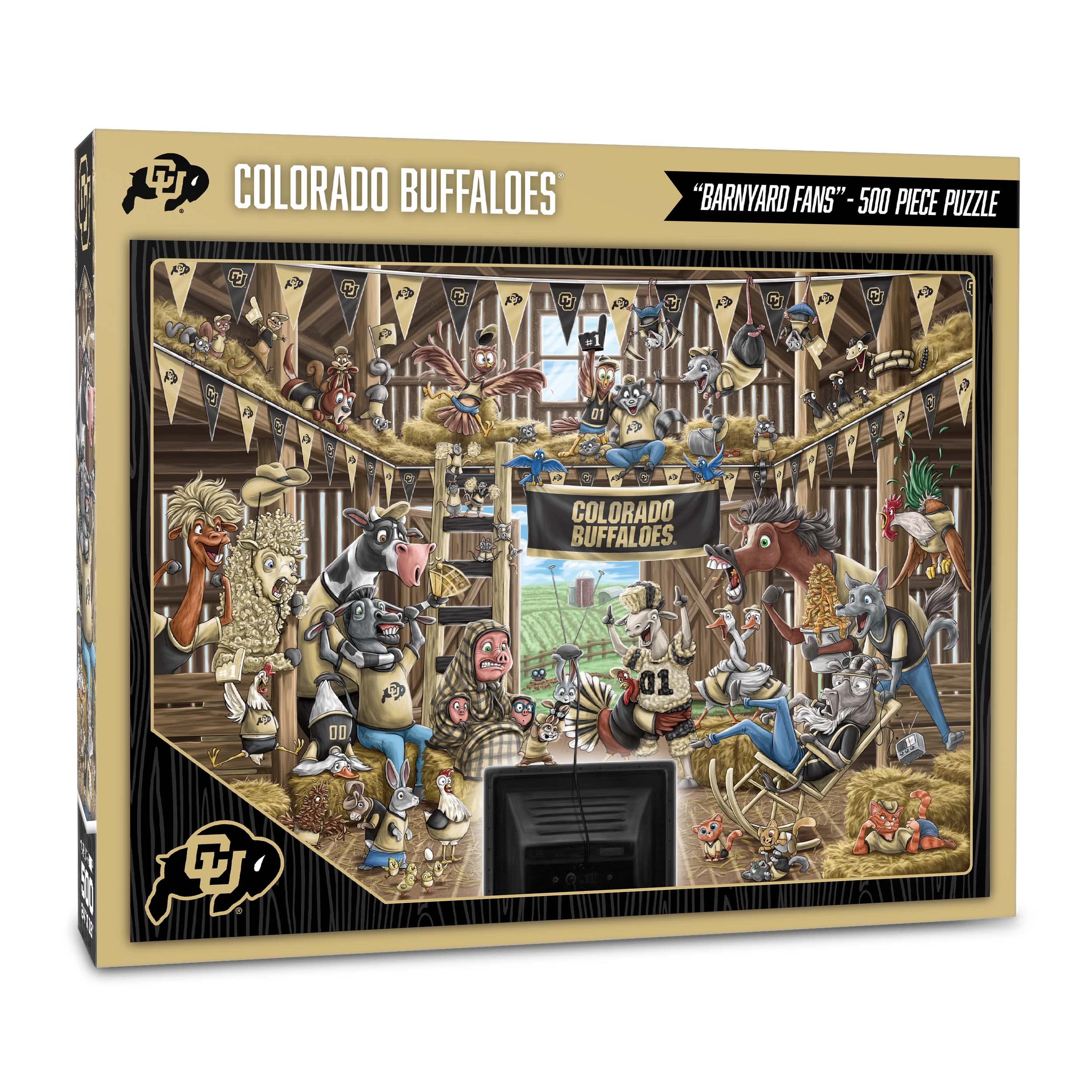 YouTheFan NCAA Colorado Buffaloes Barnyard Fans 500pc Puzzle - Sports Collectibles, Sports Memorabilia, Sports Fan Shop, Sports Gifts