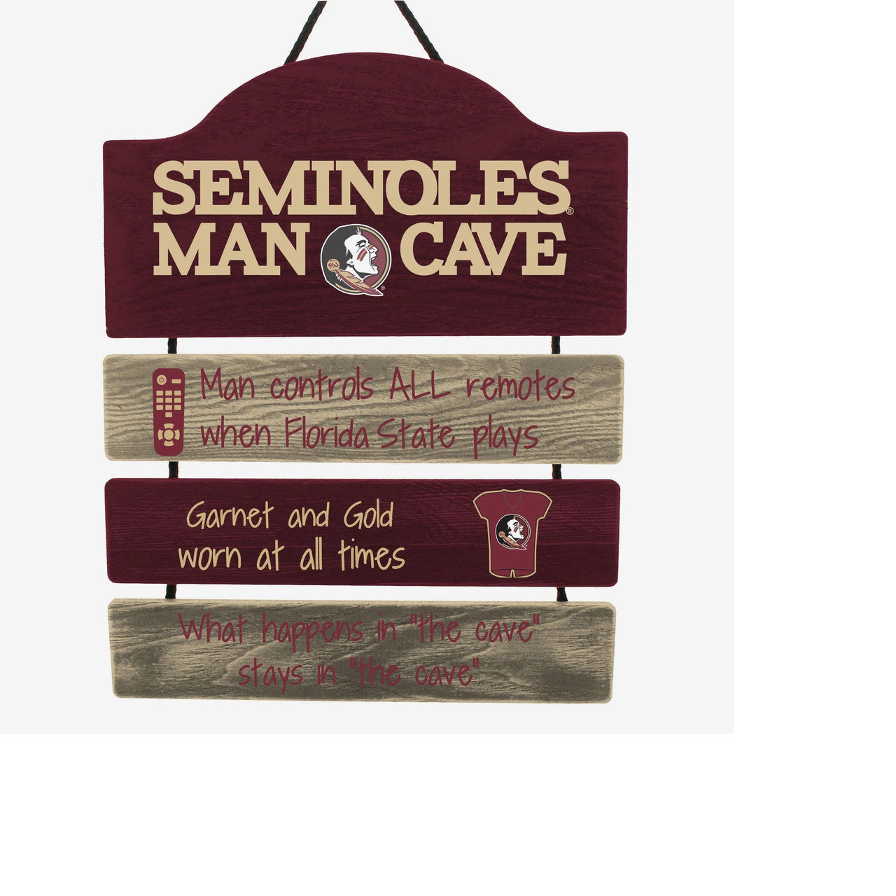 Florida State Seminoles Sign Wood Man Cave Design - Sports Collectibles, Sports Memorabilia, Sports Fan Shop, Sports Gifts