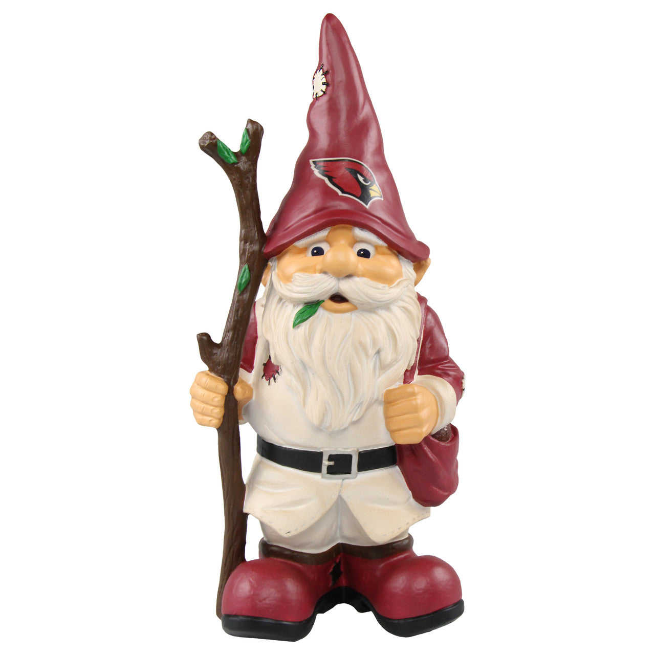 Arizona Cardinals Gnome Holding Stick - Sports Collectibles, Sports Memorabilia, Sports Fan Shop, Sports Gifts