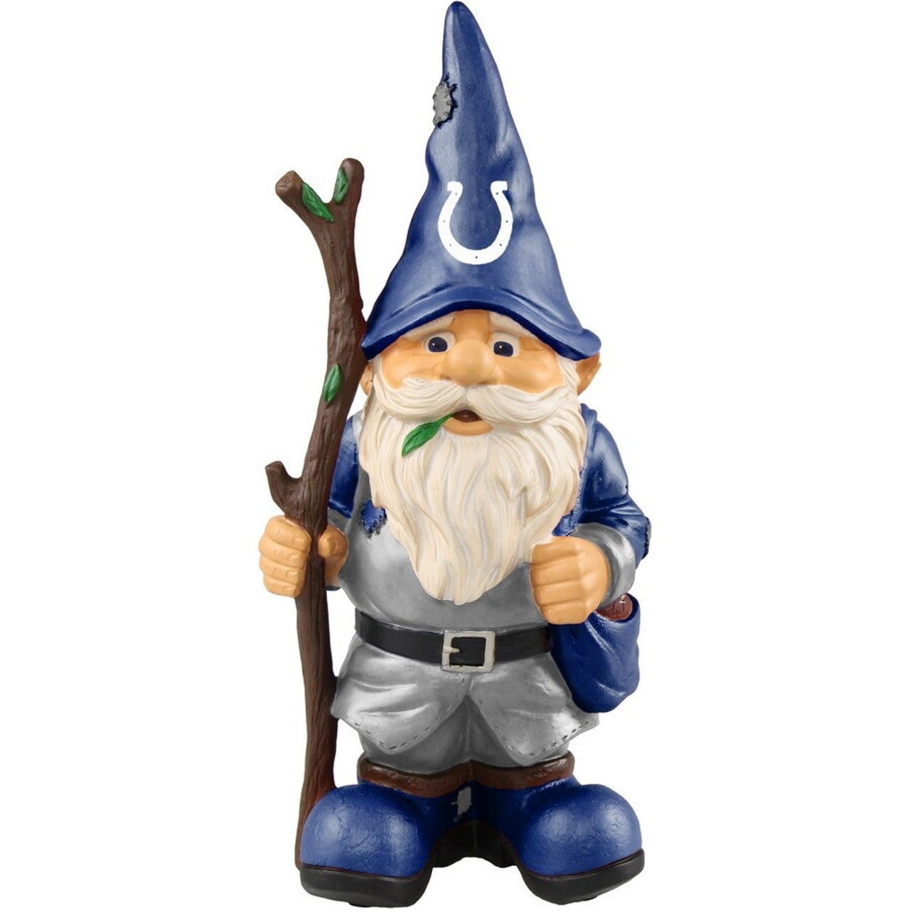 Indianapolis Colts Gnome Holding Stick - Sports Collectibles, Sports Memorabilia, Sports Fan Shop, Sports Gifts