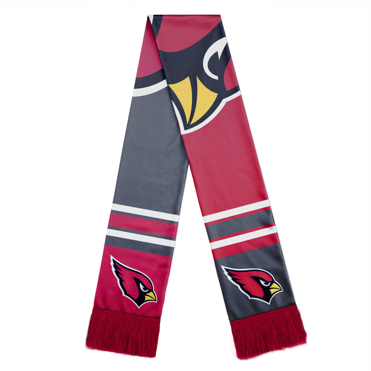 Arizona Cardinals Scarf Colorblock Big Logo Design - Sports Collectibles, Sports Memorabilia, Sports Fan Shop, Sports Gifts