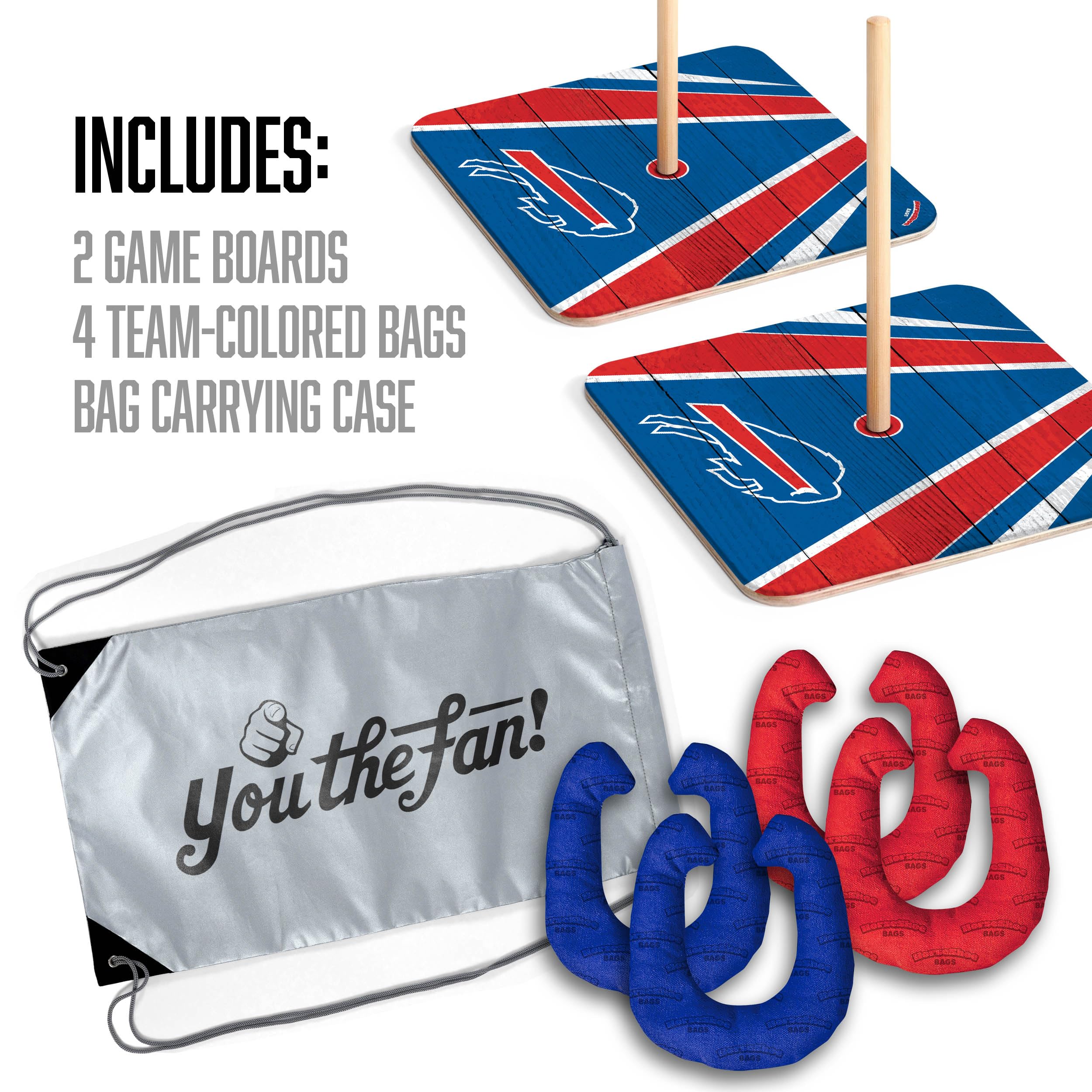 YouTheFan NFL Buffalo Bills Horseshoe Bags Game - Sports Collectibles, Sports Memorabilia, Sports Fan Shop, Sports Gifts