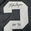 Framed Autographed/Signed Michael Mike Haynes 35x39 HOF 97 Oakland Black Football Jersey Beckett BAS COA