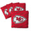 YouTheFan NFL Kansas City Chiefs Cornhole Bags - 4PK - Red - Sports Collectibles, Sports Memorabilia, Sports Fan Shop, Sports Gifts